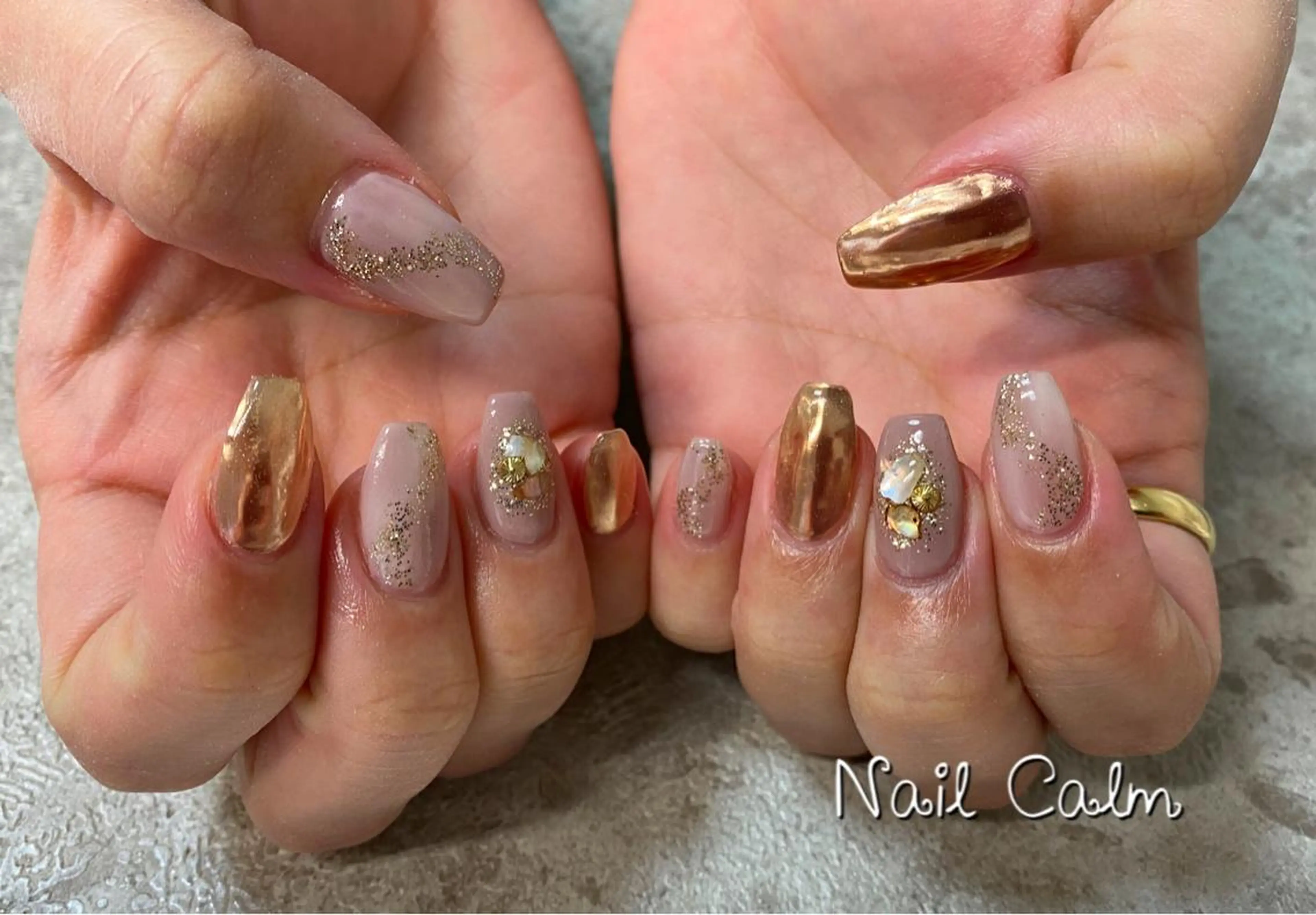ネイル アートネイル ハンドネイル Nail Calm所属・プライベートサロン Calmのネイルデザイン