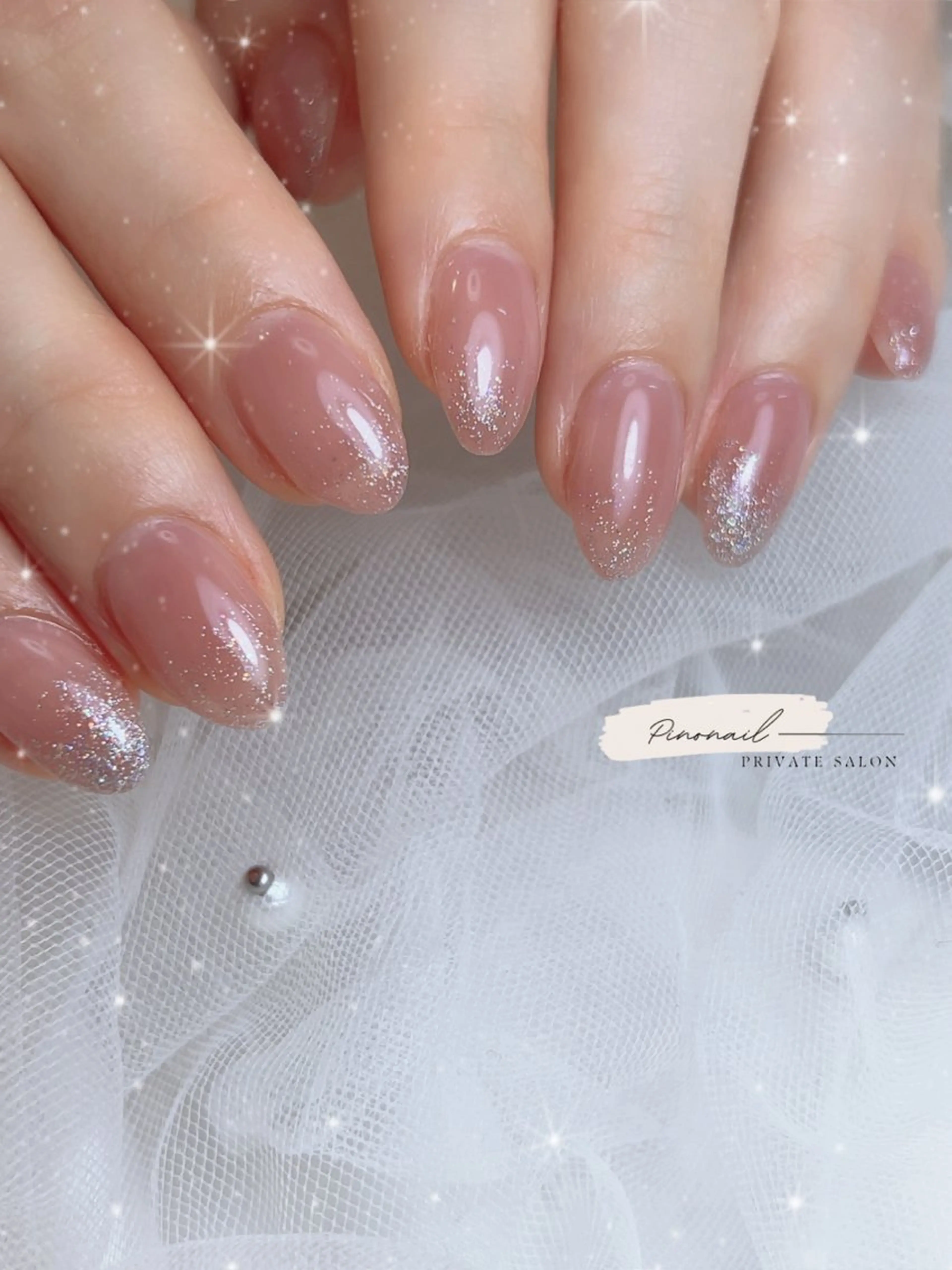 ネイル ラメ(グリッター) ハンドネイル pinonail所属・Pino Nailのネイルデザイン