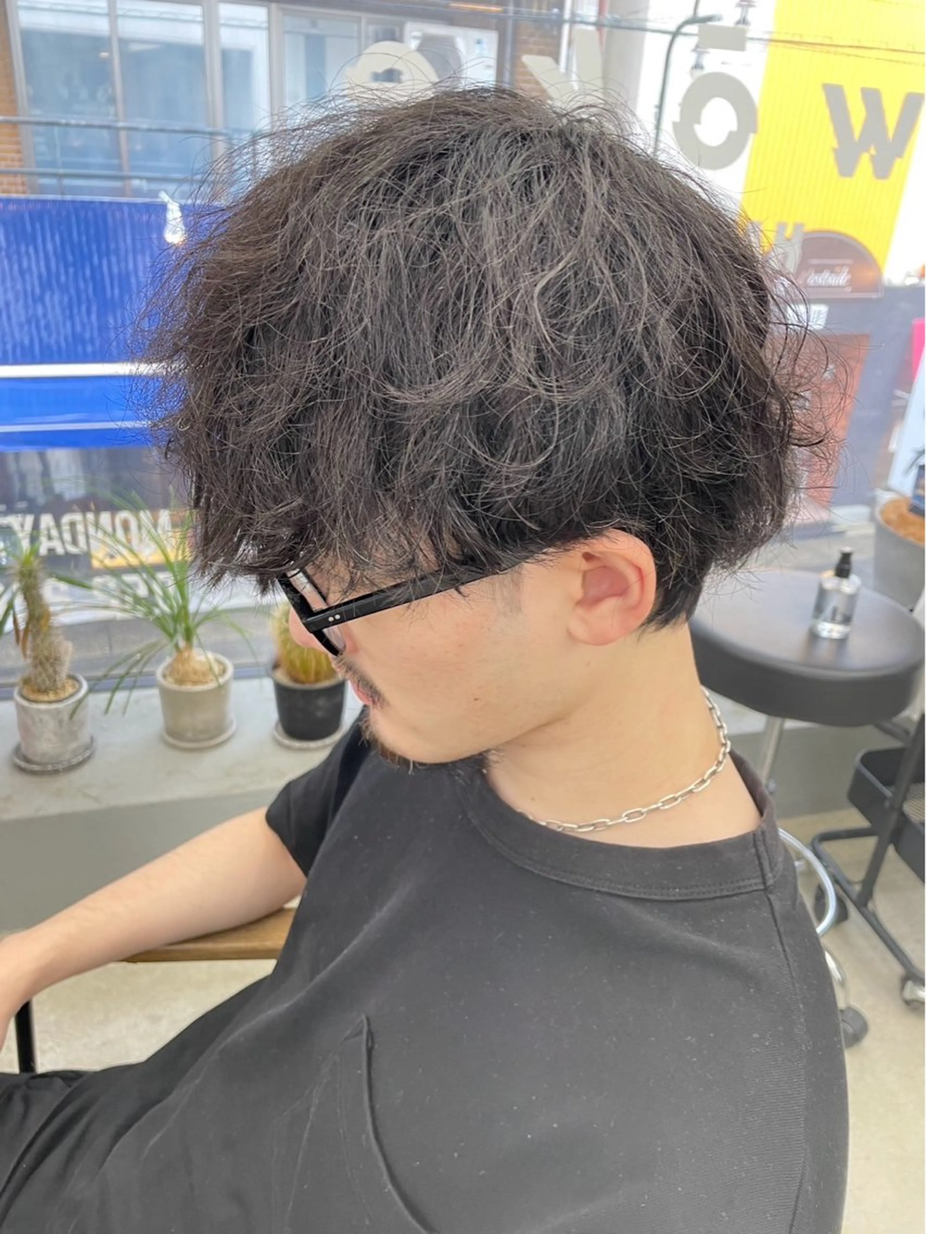 ショート パーマ メンズ カット パーマ メンズ専門サロン wokeのヘアスタイル