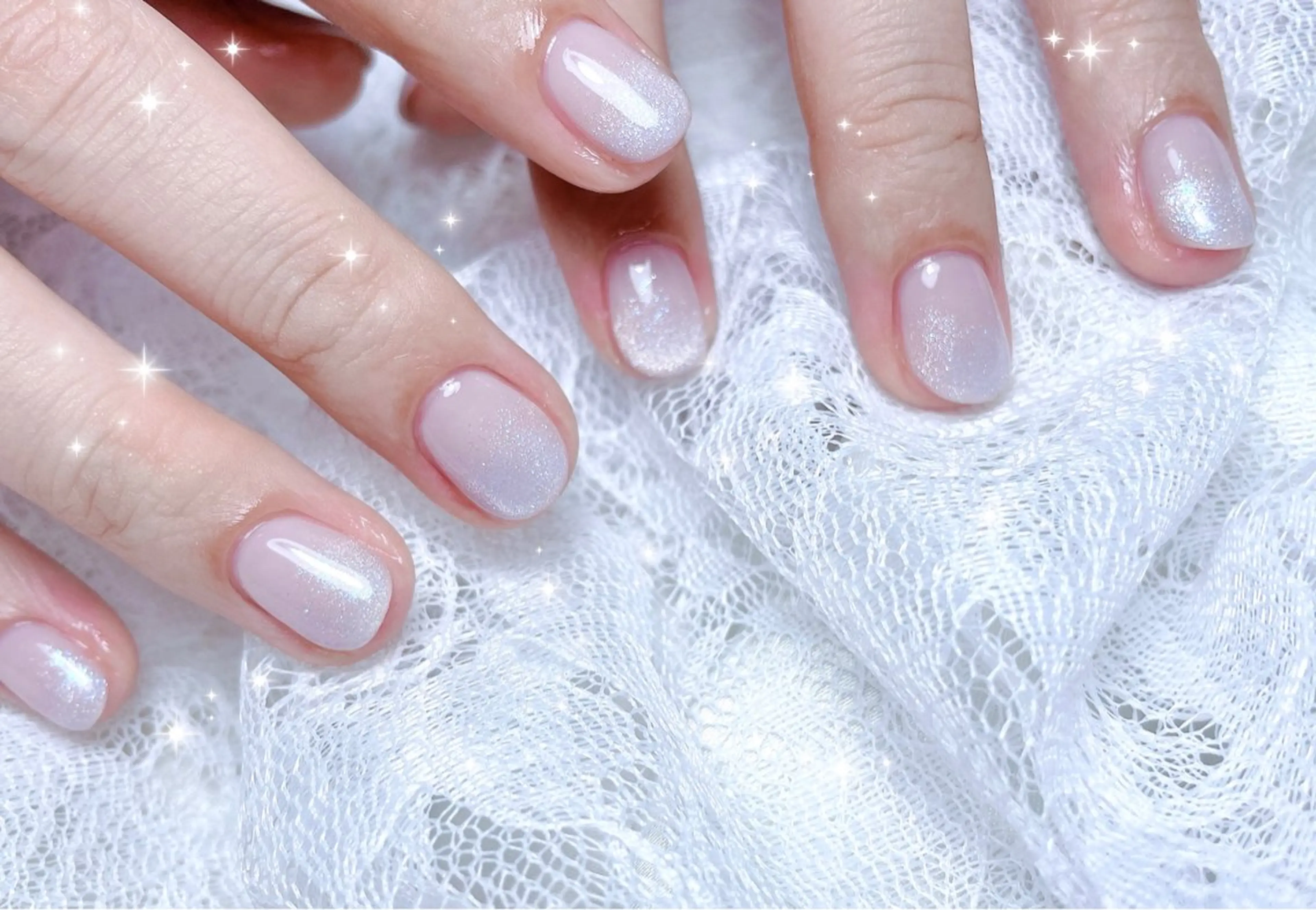 ネイル グラデーション マグネットネイル ハンドネイル FLARE NAIL フレアネイルのネイルデザイン