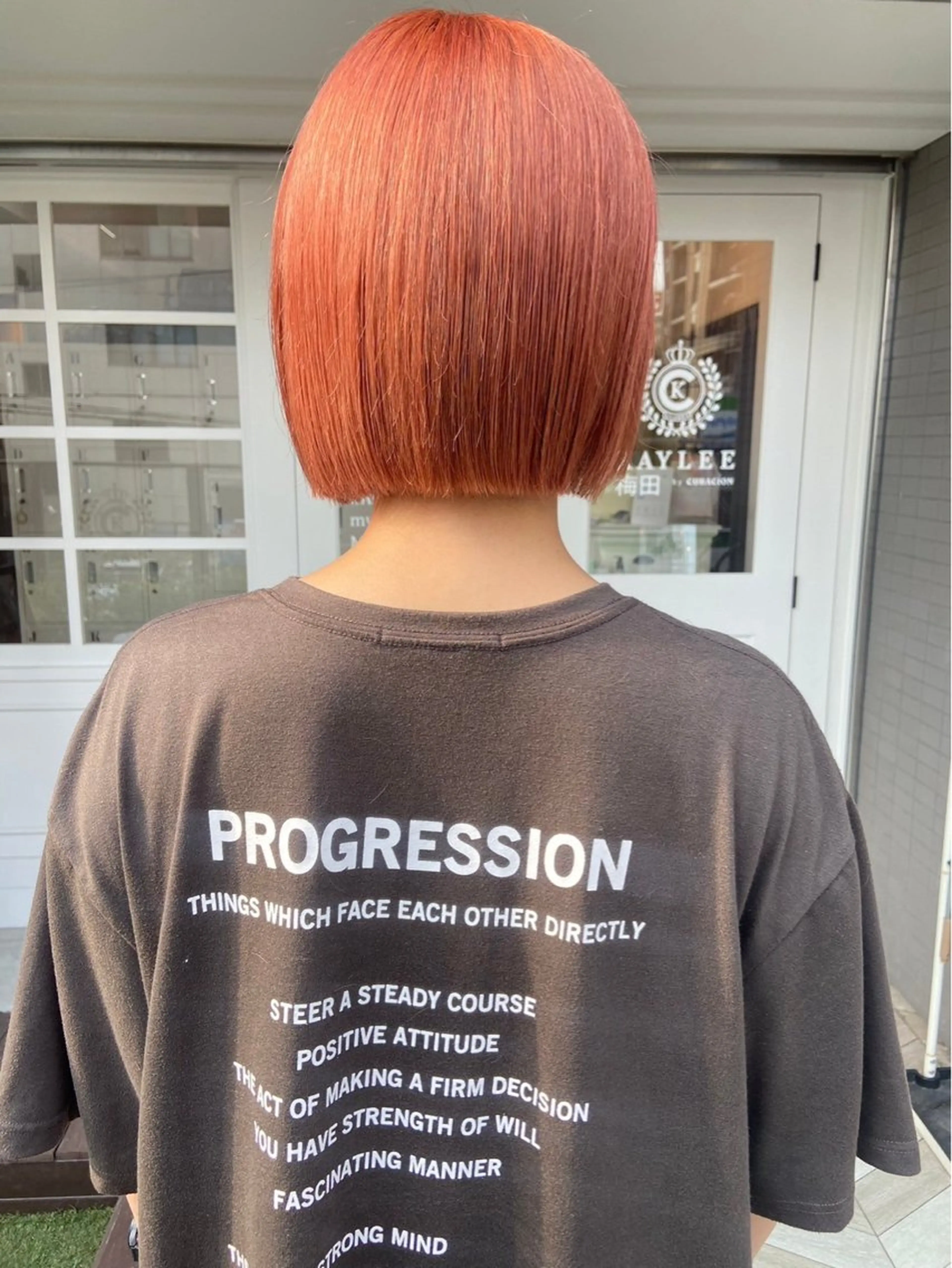 カラー オレンジ 鈴木 崇之のヘアスタイル