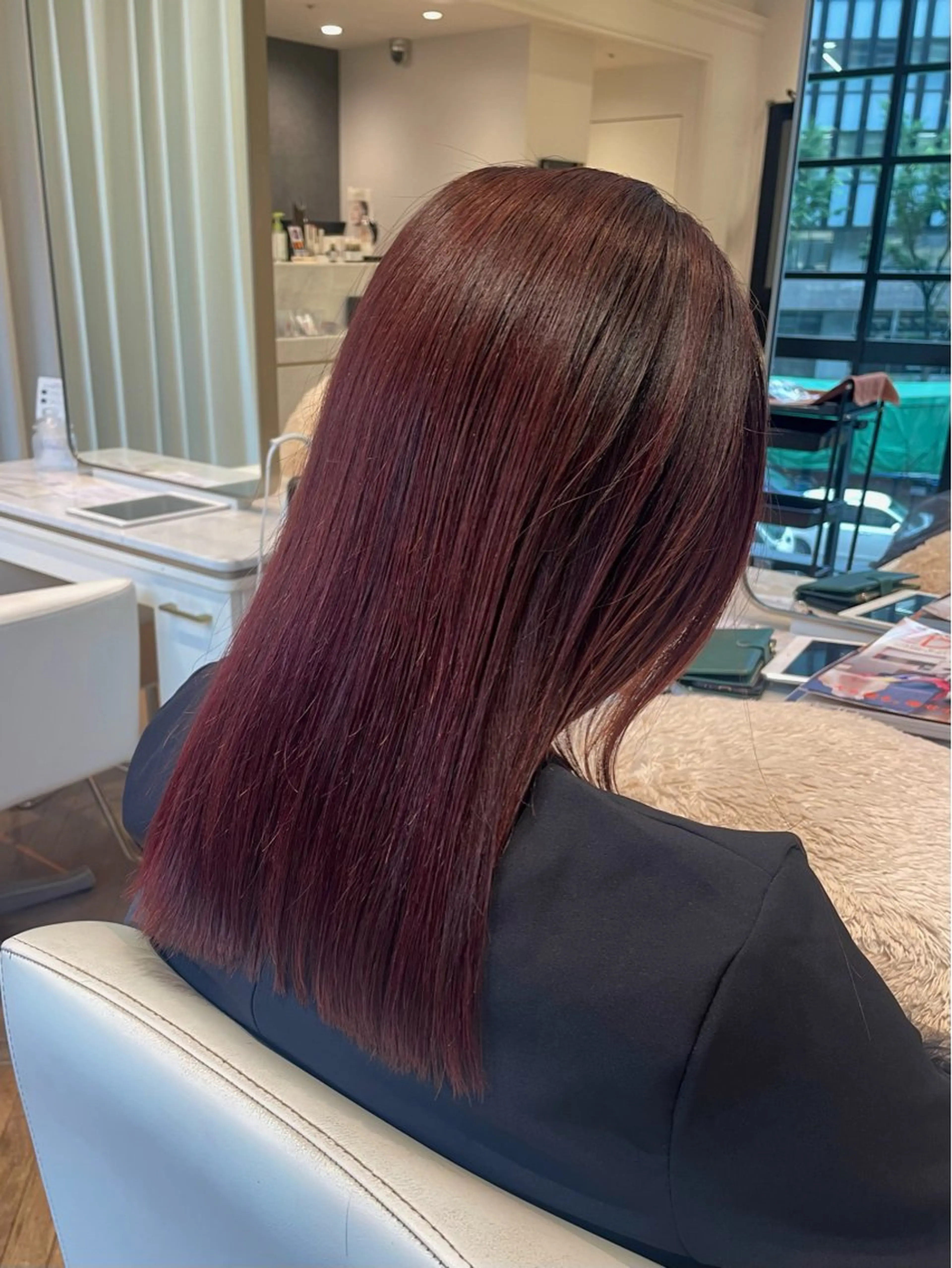 ロング カラー カット ヘアカラー ELLE salon サエのヘアスタイル