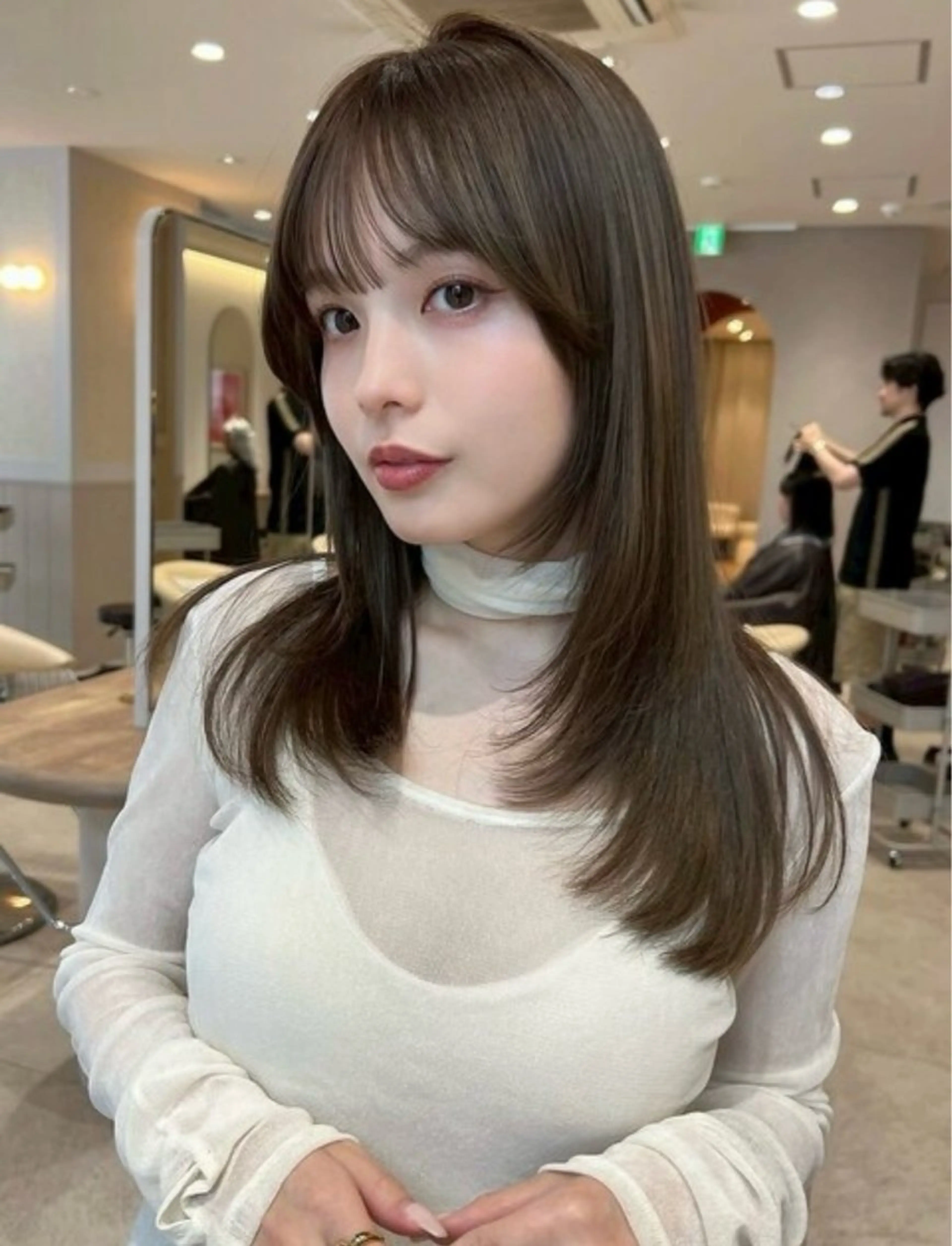 👑2月限定👑韓国レイヤーカット🇰🇷+コラーゲンカラー✨+超音波トリートメント¥9900の写真