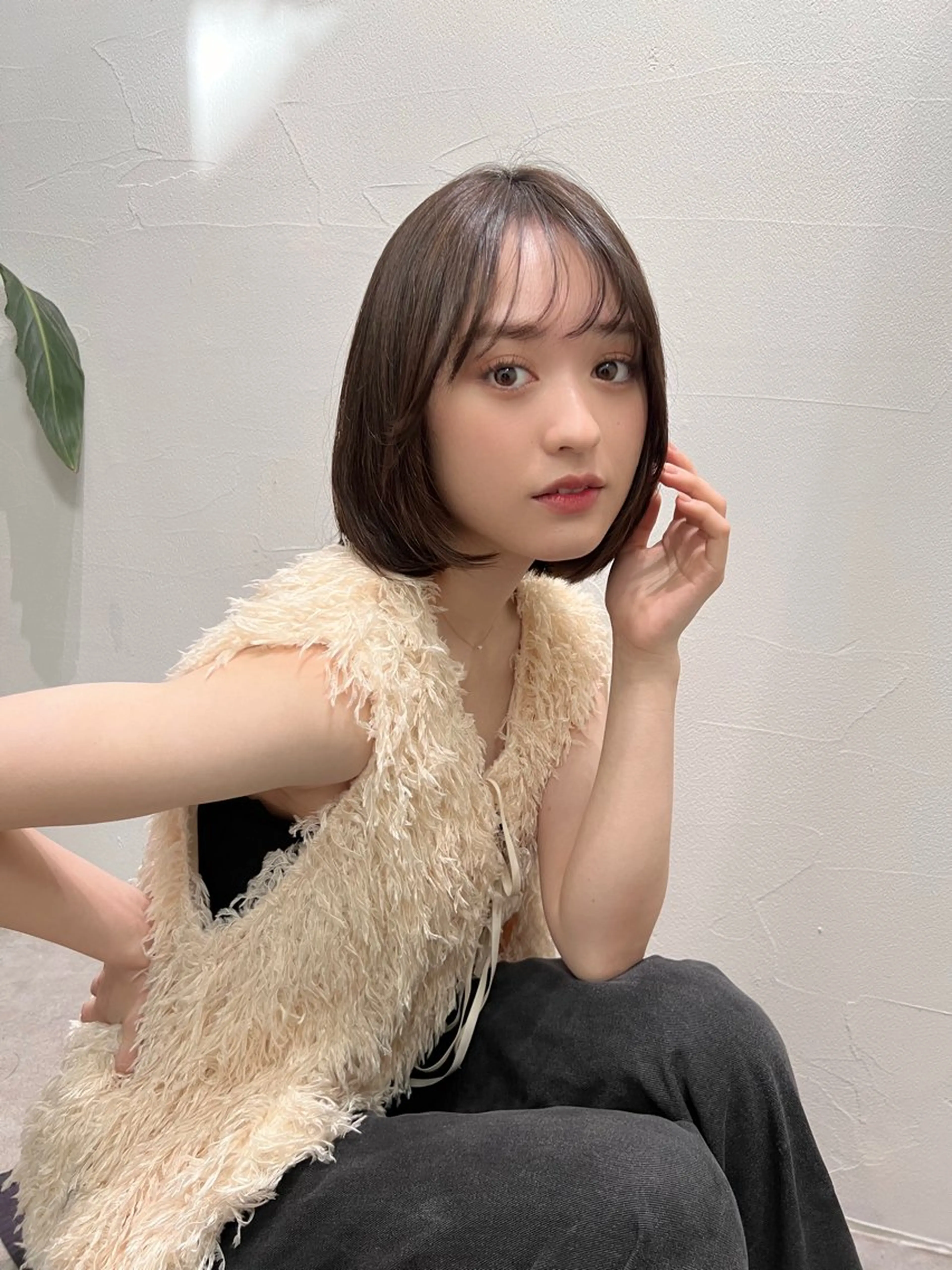 ミディアム カット ヘアカラー 大宮/ボブ/縮毛矯正 大瀧菜月のヘアスタイル