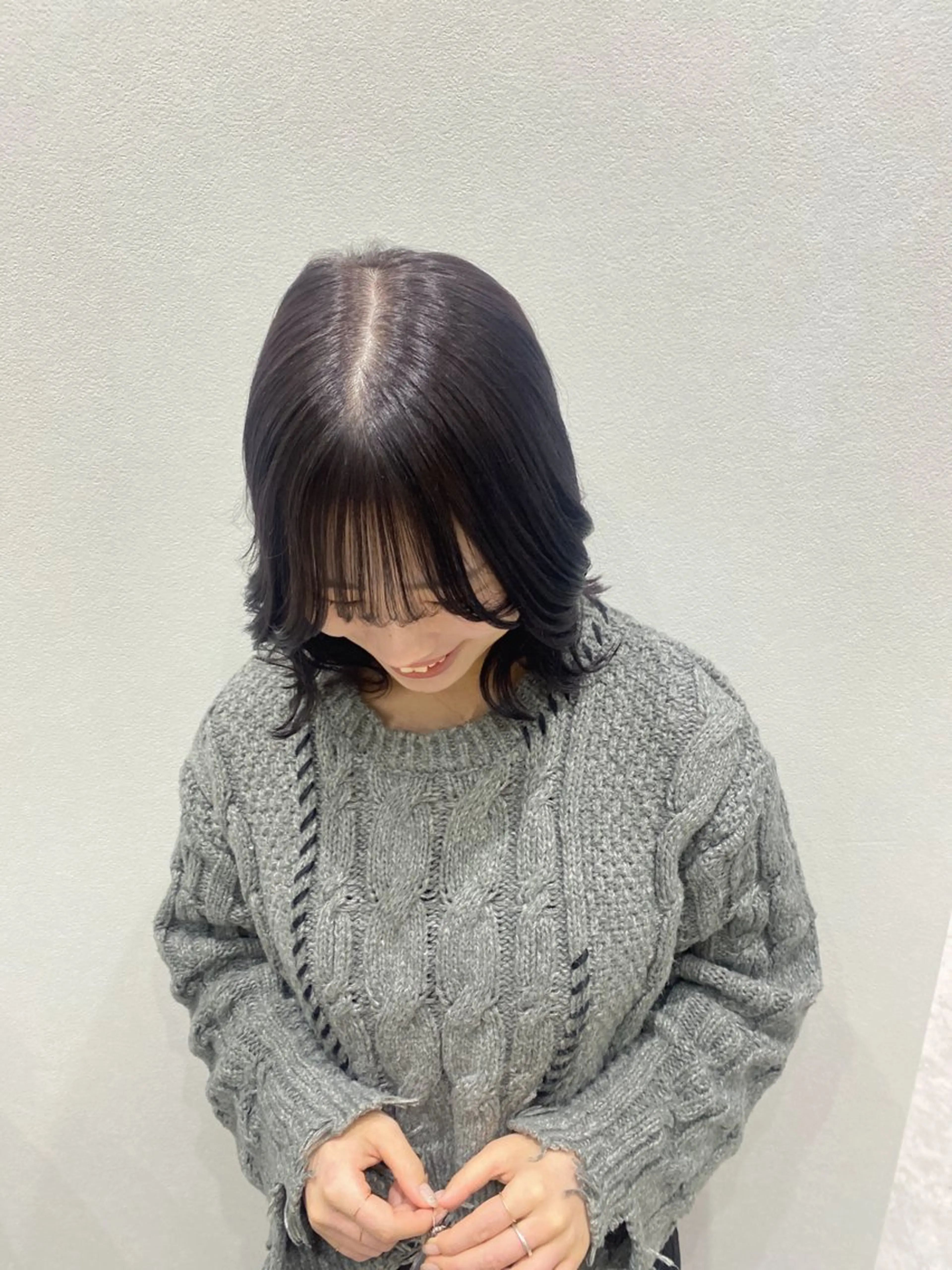 ミディアム カラー ヘアアレンジ ヘアカラー ボブ /ニュアンス/ satomi🧸💖のヘアスタイル