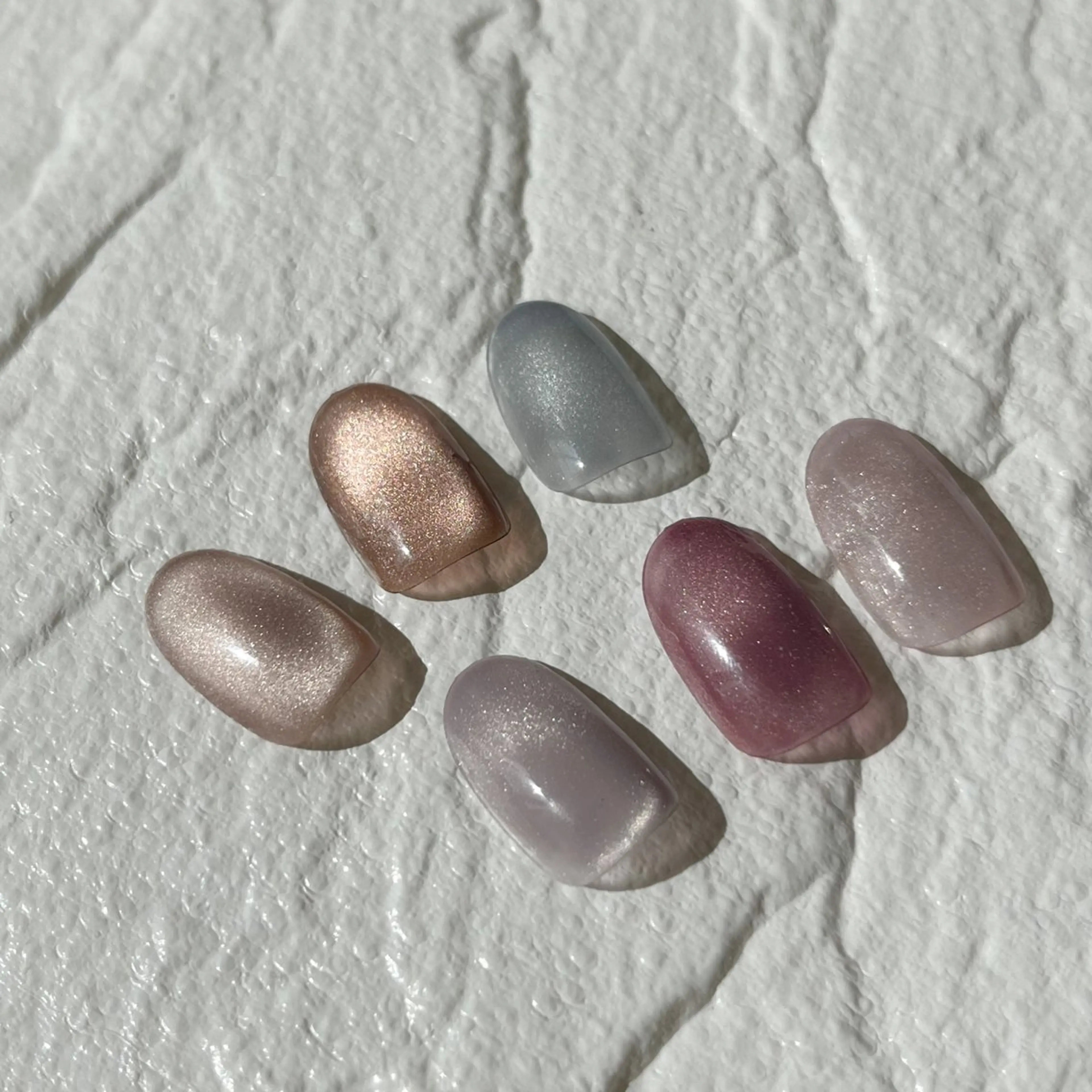 ネイル マグネットネイル ワンカラーネイル Chamuel 三輪のネイルデザイン