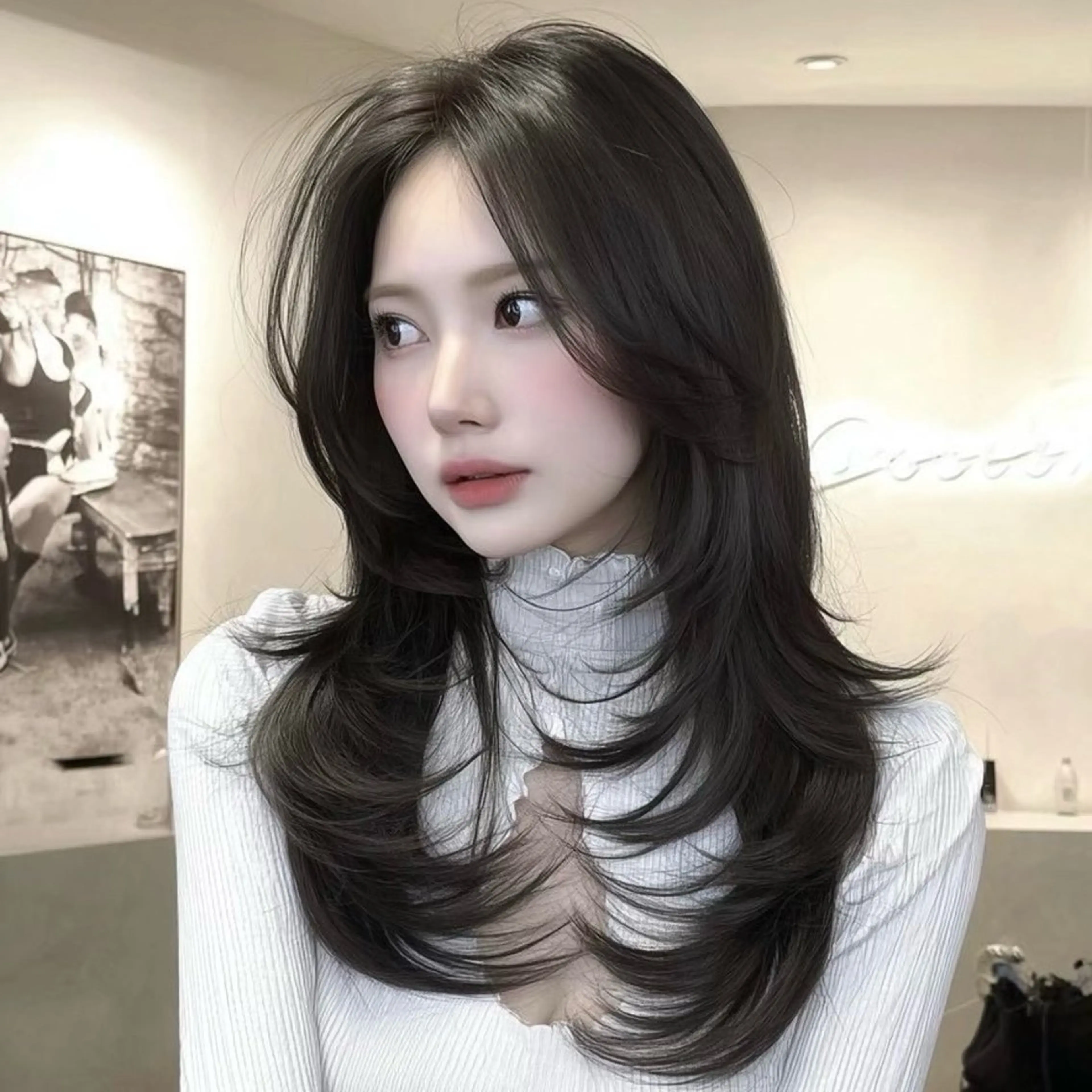 ロング 髪質改善 韓国風ヘア トリートメント hina/艶カラー/ 縮毛矯正/梅田のヘアスタイル