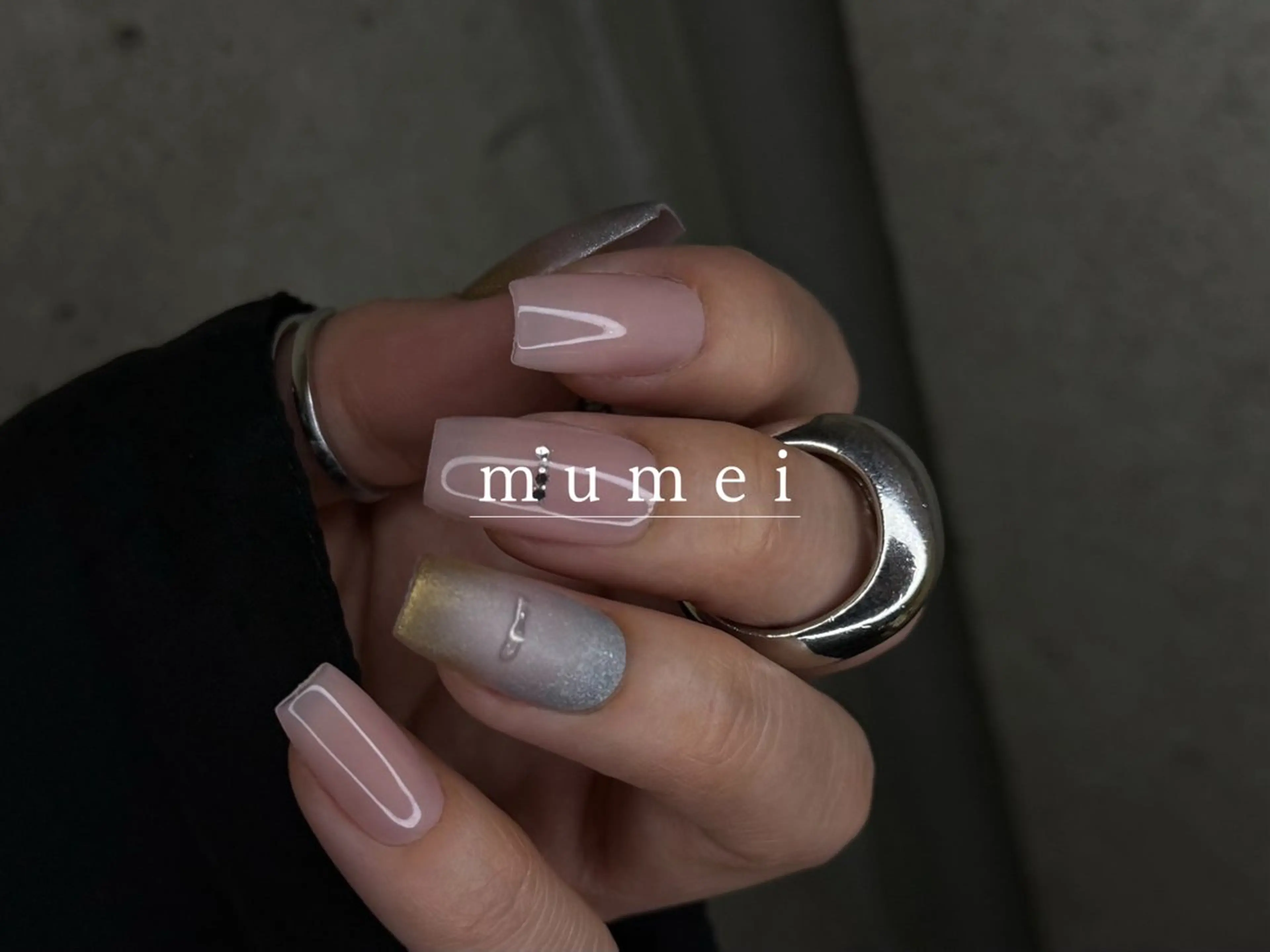 ネイル シンプルネイル ハンドネイル mumei _ NATSUMIのネイルデザイン