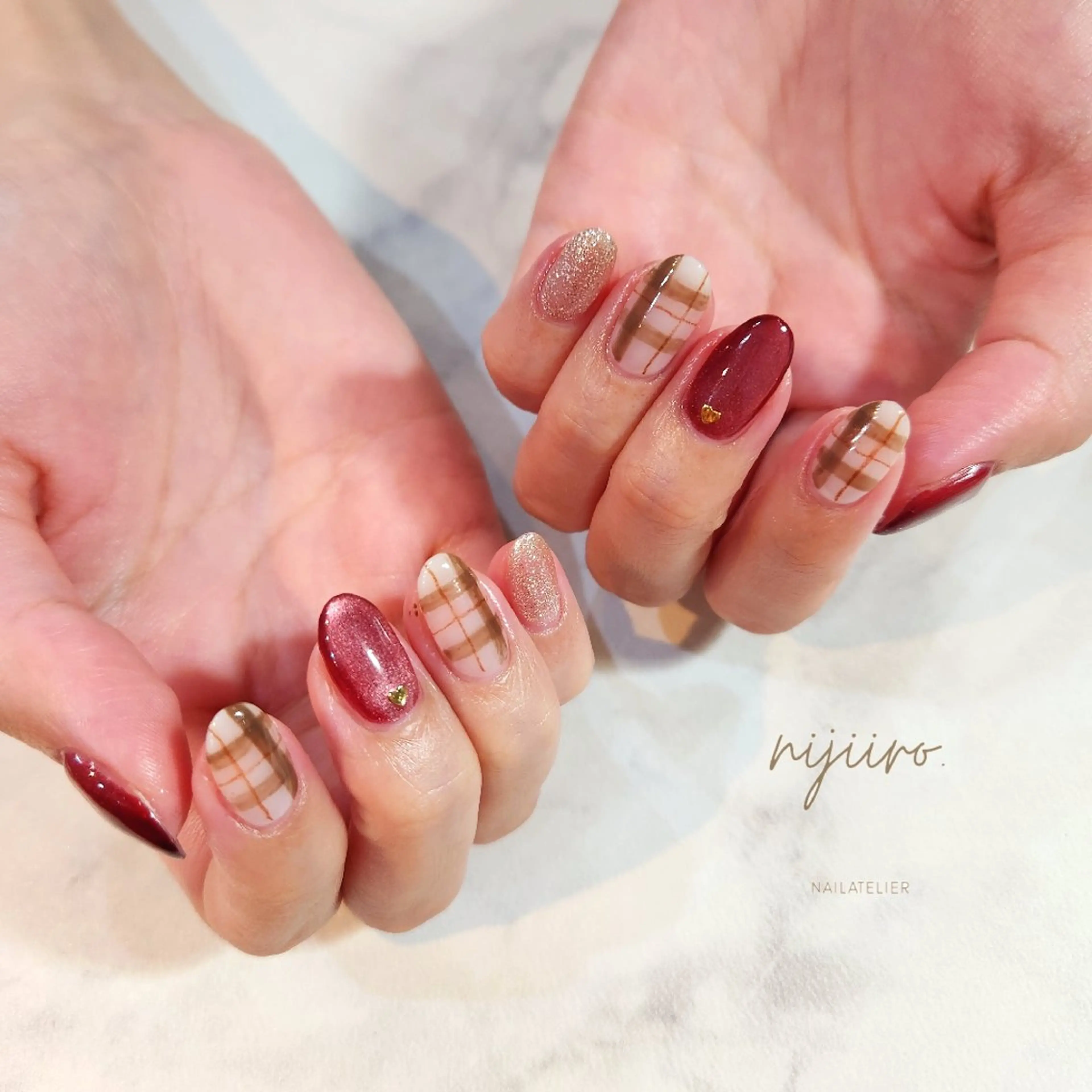 ネイル ハンドネイル nailatelier nijiiro.所属・nijiiro🌈 サトウのネイルデザイン