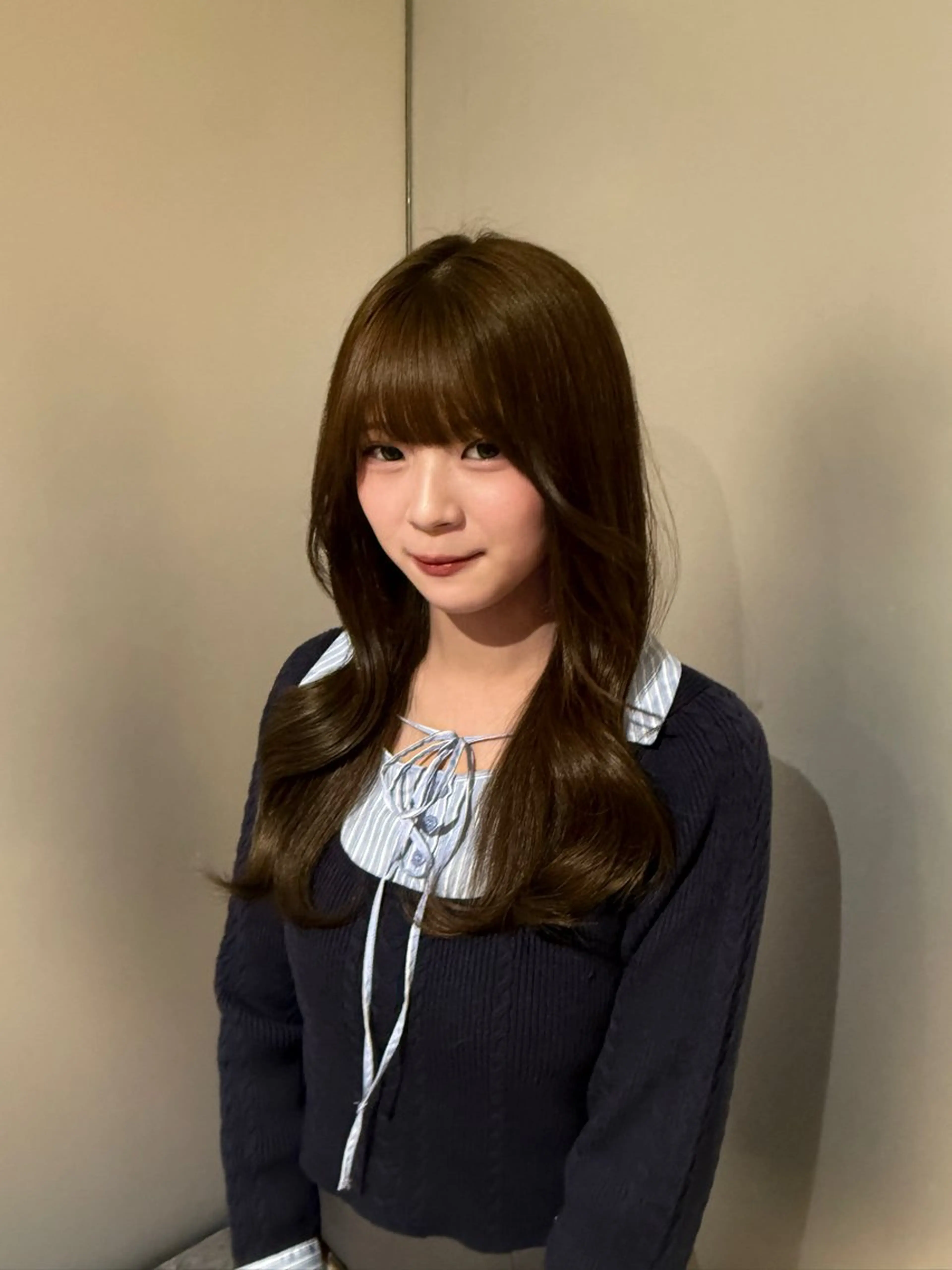 🎀人気𝐍𝐨. 𝟏 ワンカラー × ２STEPトリートメント🎀ロング料金なし【黒染めじゃない黒】暗染め💗の写真