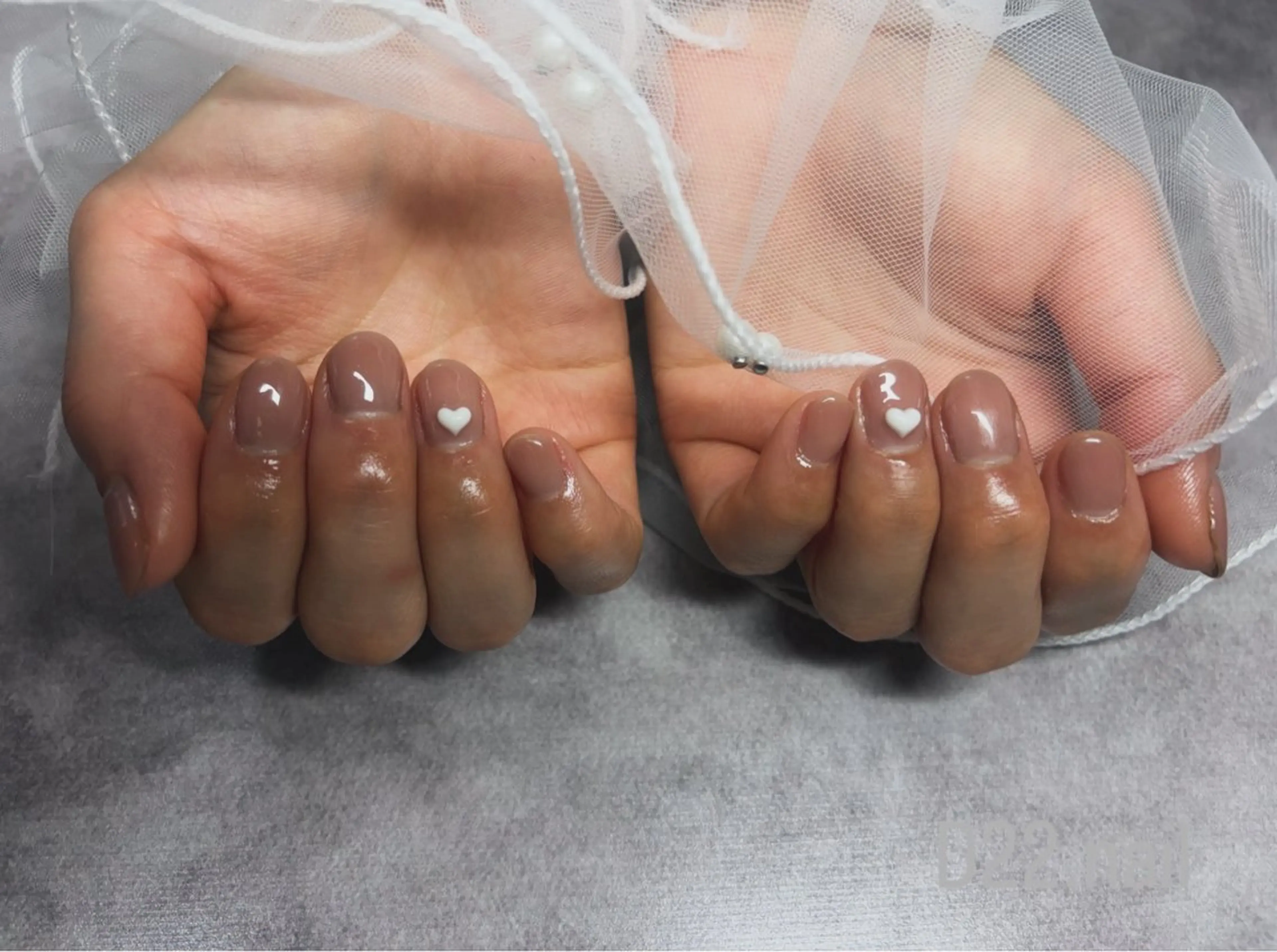 ネイル ハート ハンドネイル D22 .nailのネイルデザイン