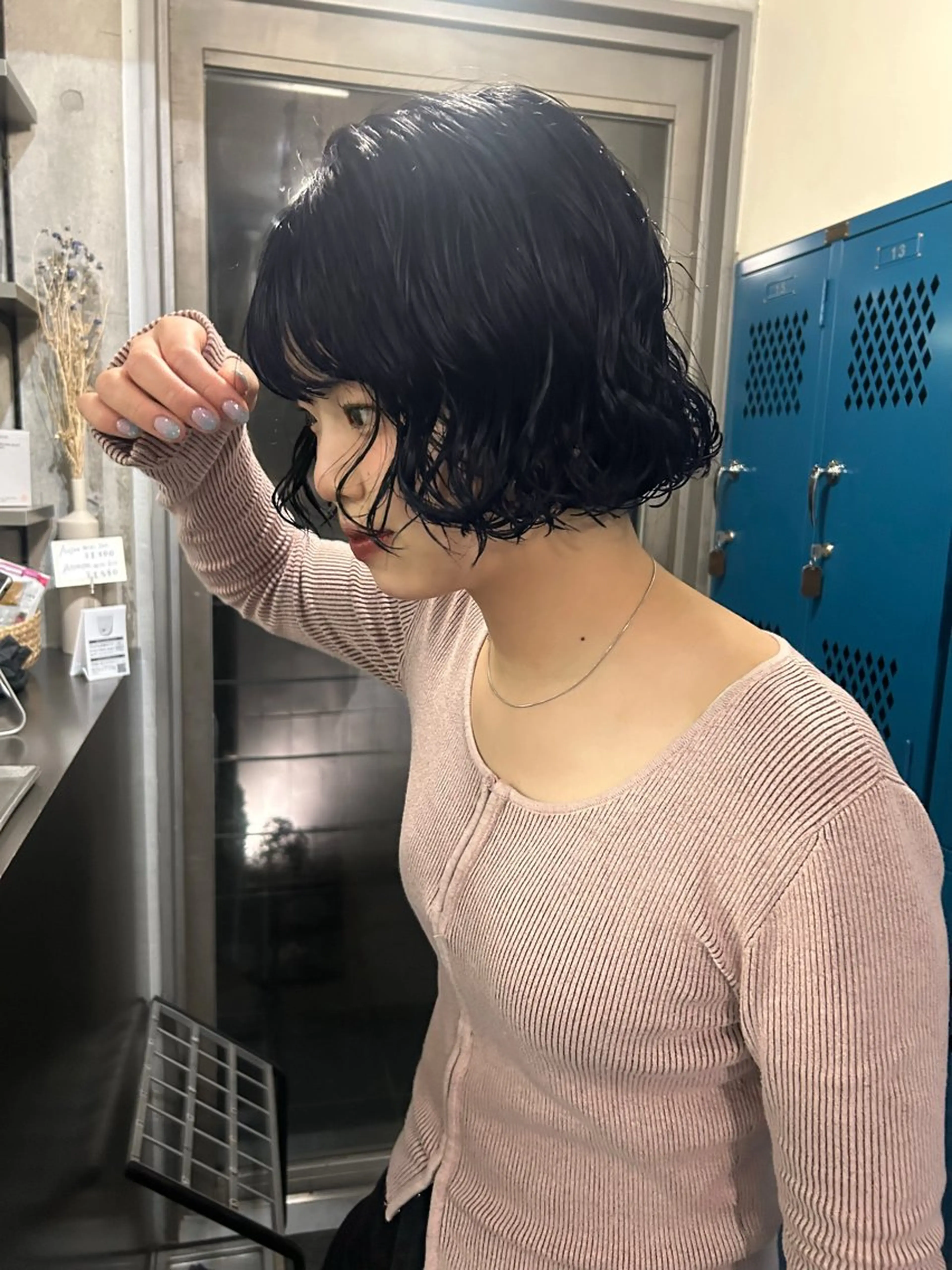 ショート パーマ 韓国ヘア/ボブ/レ イヤー/ EMIRIのヘアスタイル