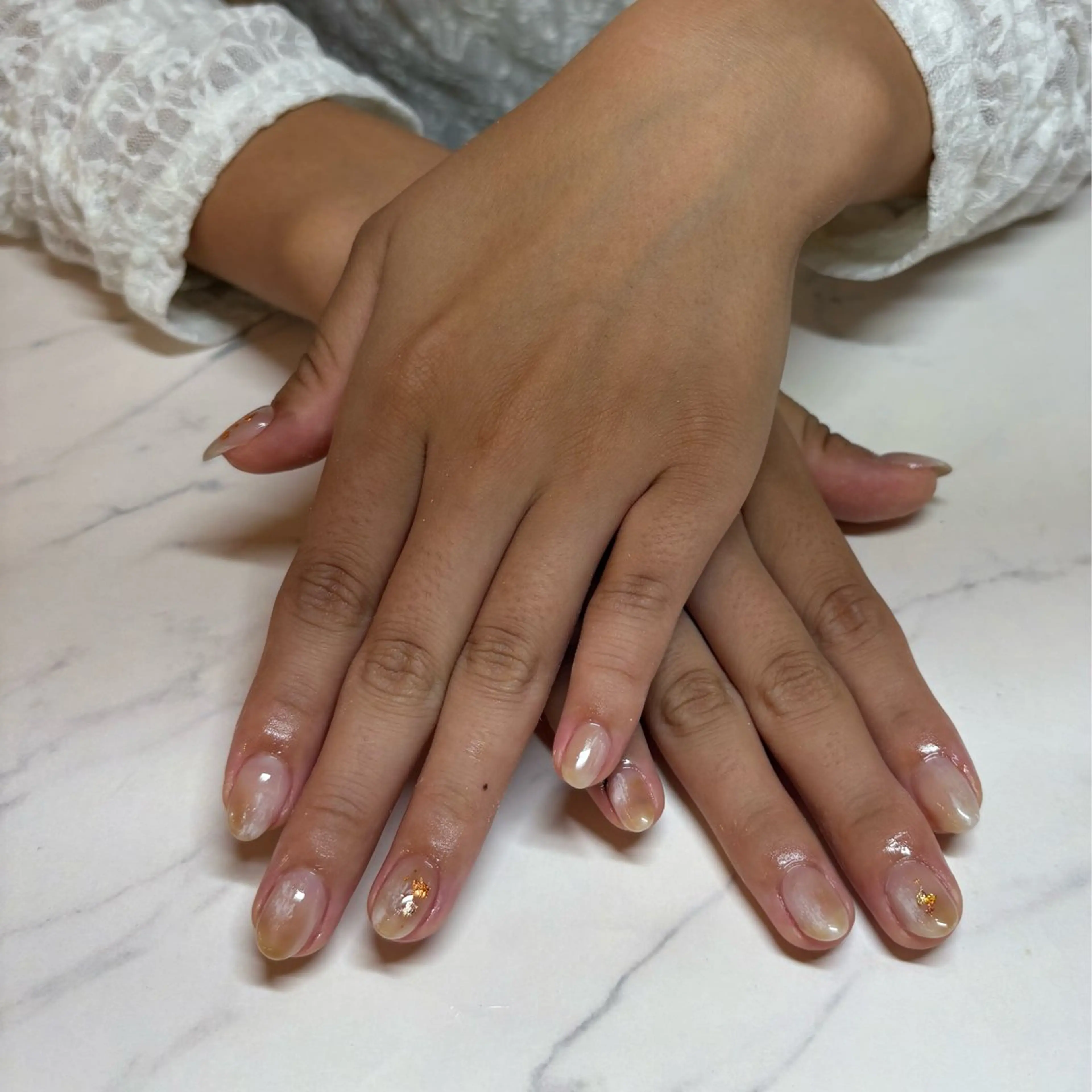 ネイル ニュアンスネイル 💫 さりのネイルデザイン