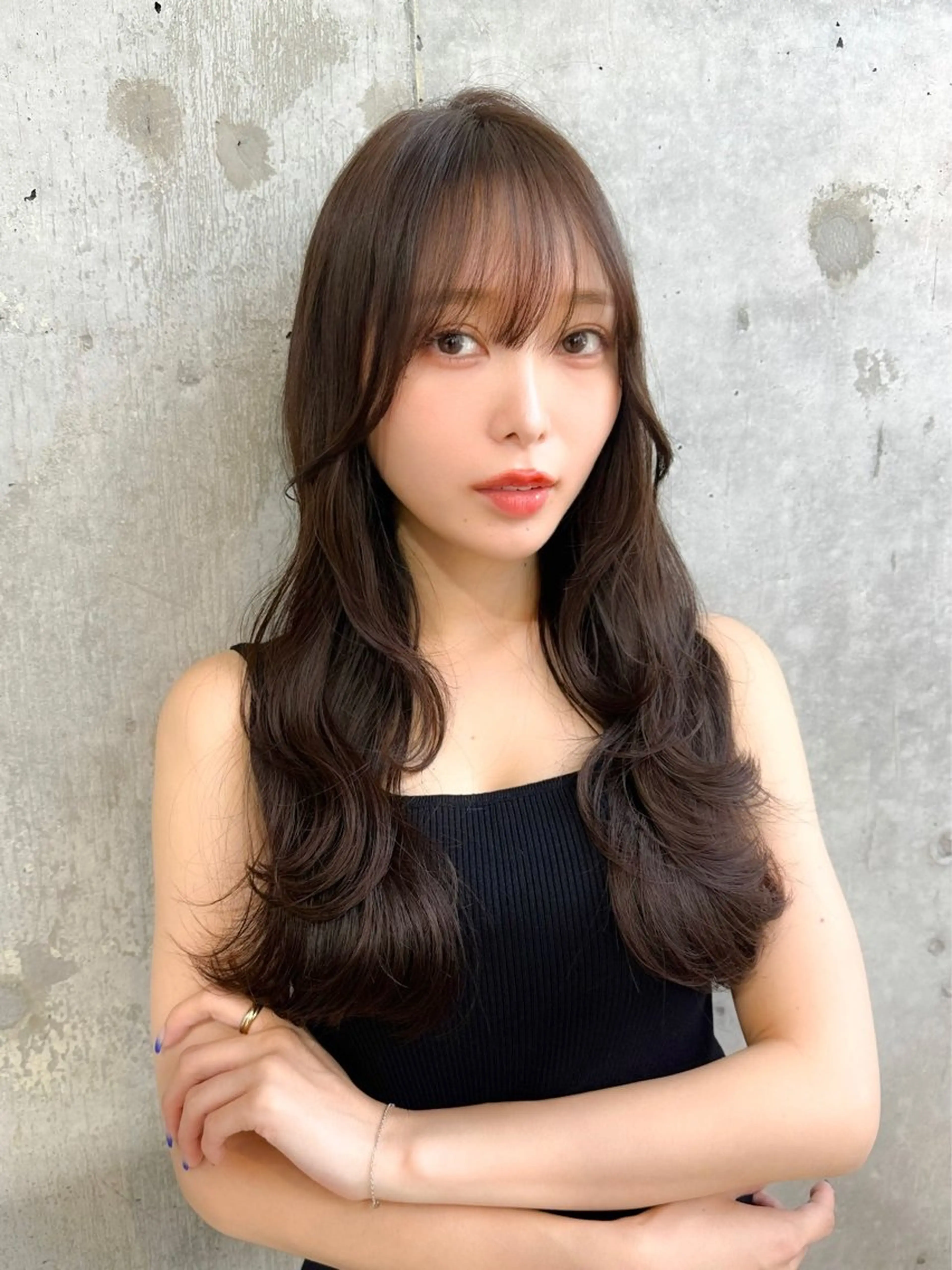 ロング カット トリートメント ヘッドスパ 髪質改善/韓国ヘア レイヤー/新宿/ロミのヘアスタイル