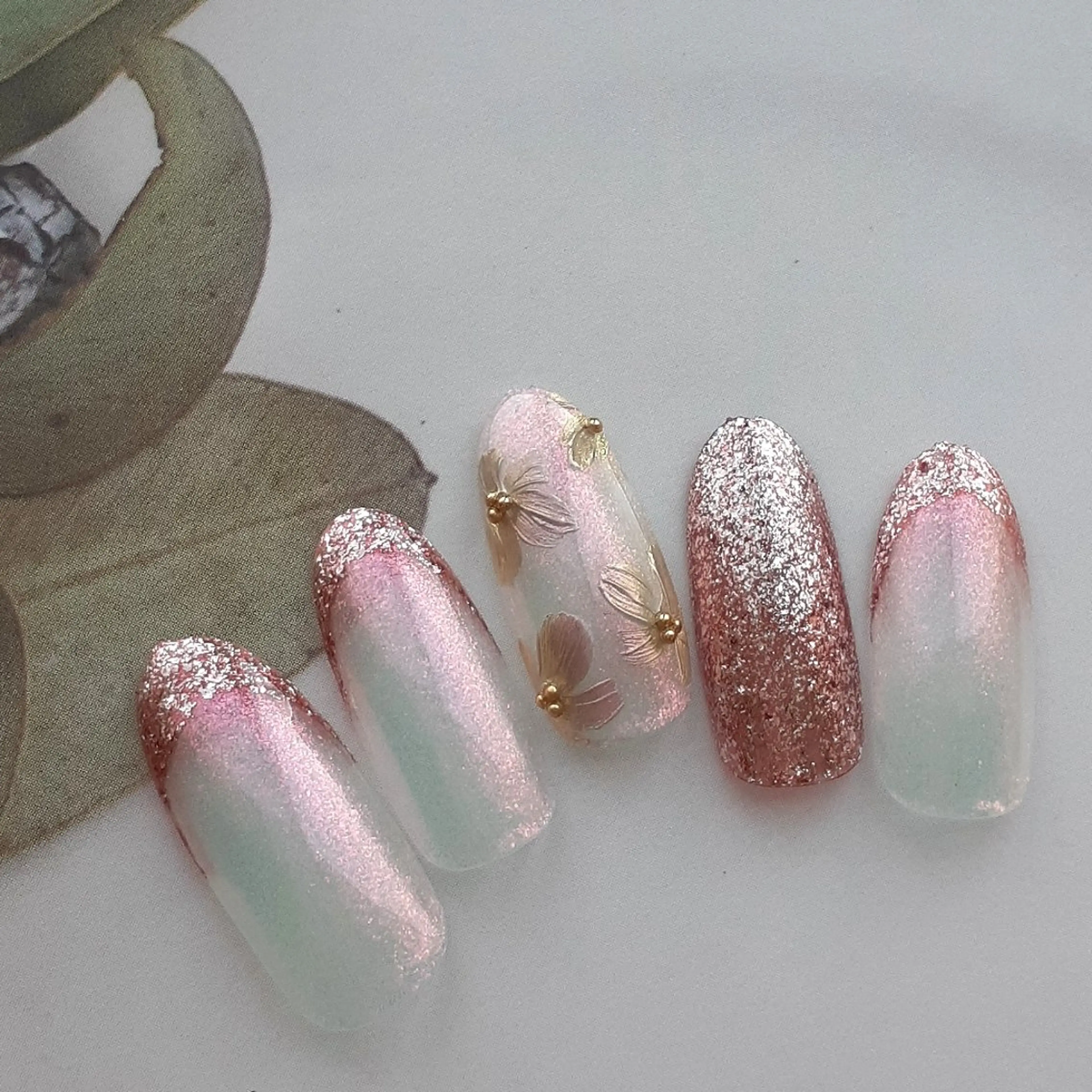 ネイル アートネイル 冬ネイル クリスマス ハンドネイル 池元 真由美のネイルデザイン