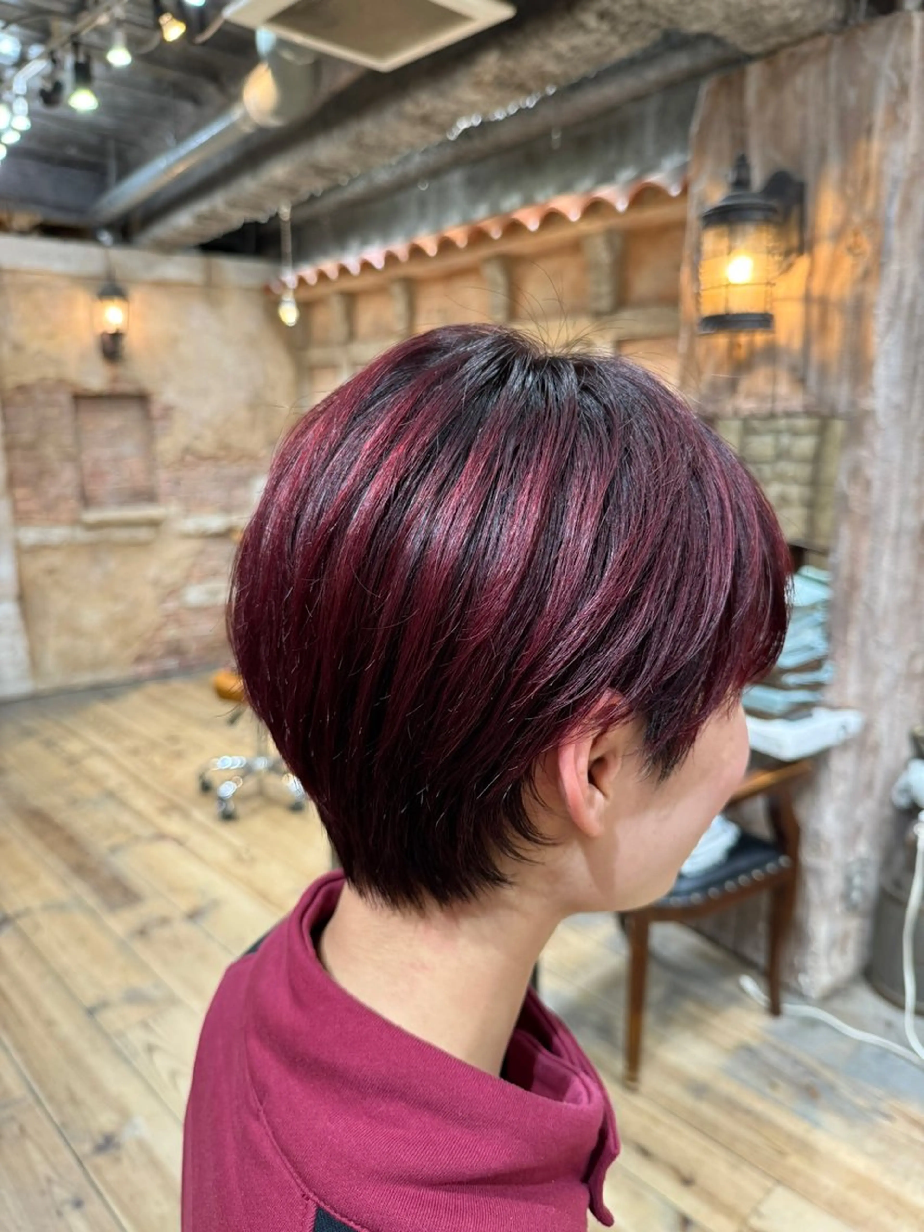 ショート カラー ヘアカラー トリートメント 髪質改善カラー /高山奈夕のヘアスタイル