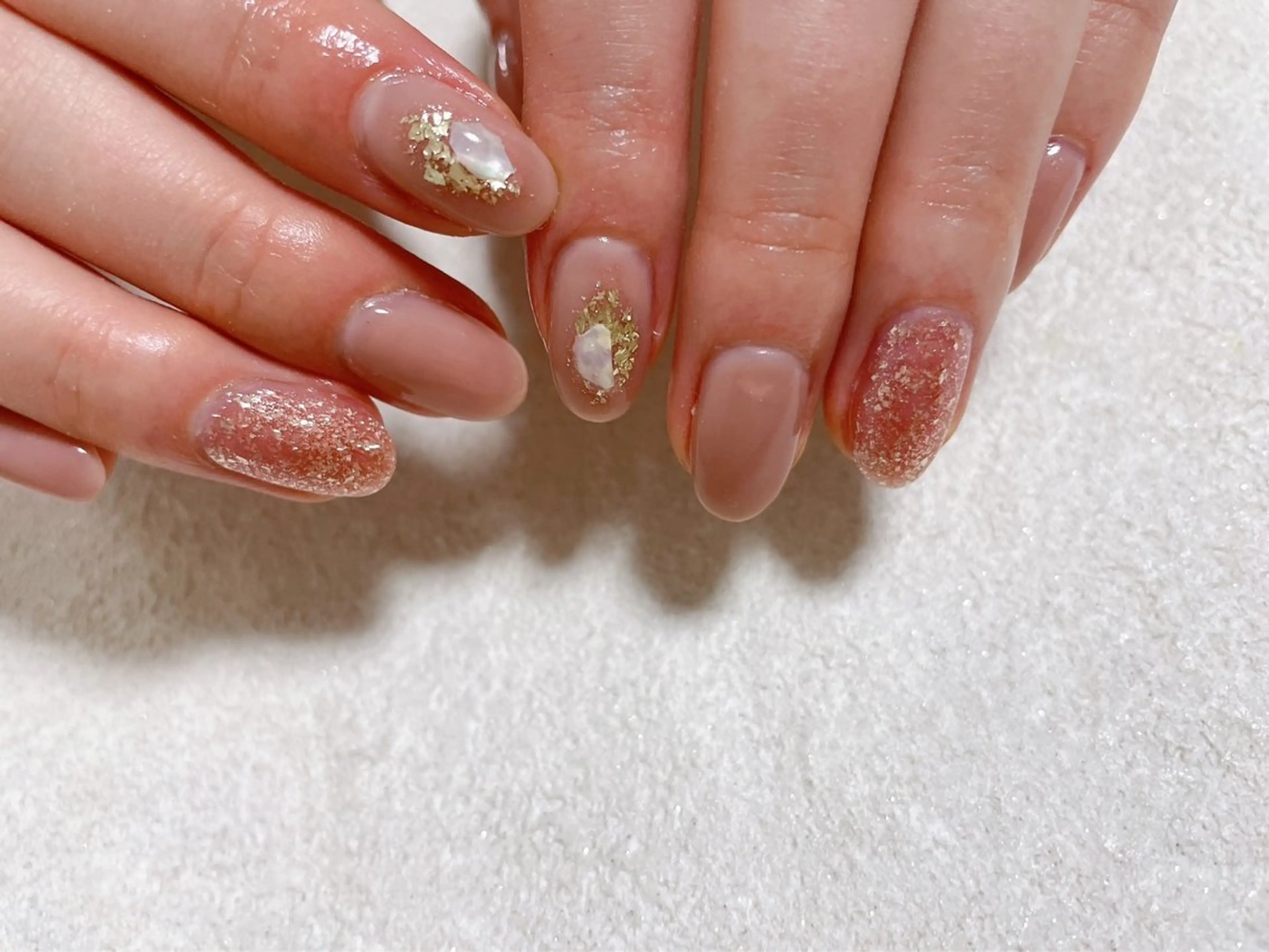 ネイル ジェルネイル 韓国ネイル メンズネイル パラジェル ピンク kiki nail たまプラーザのネイルデザイン