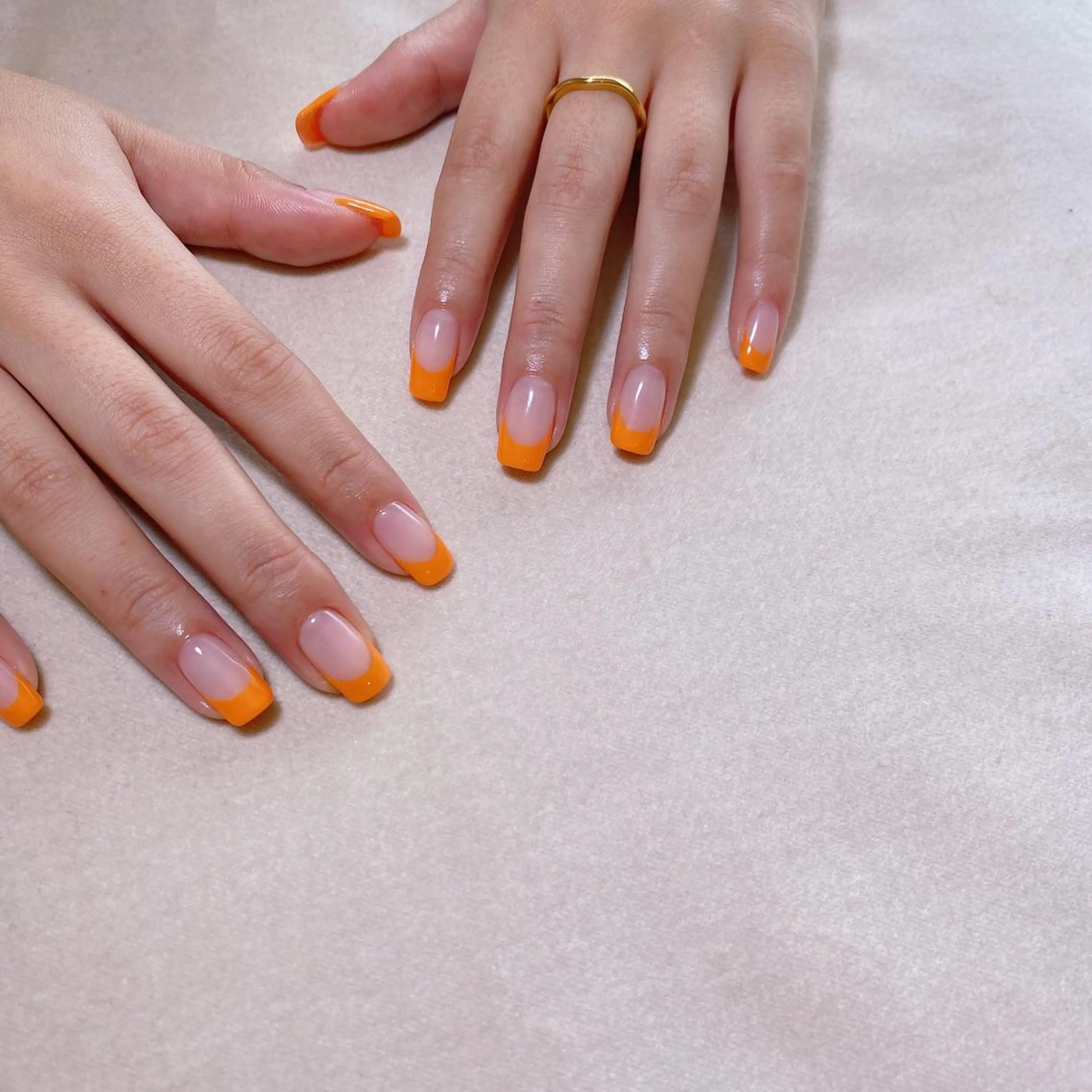 ネイル オレンジ Nail Room Bellisのネイルデザイン