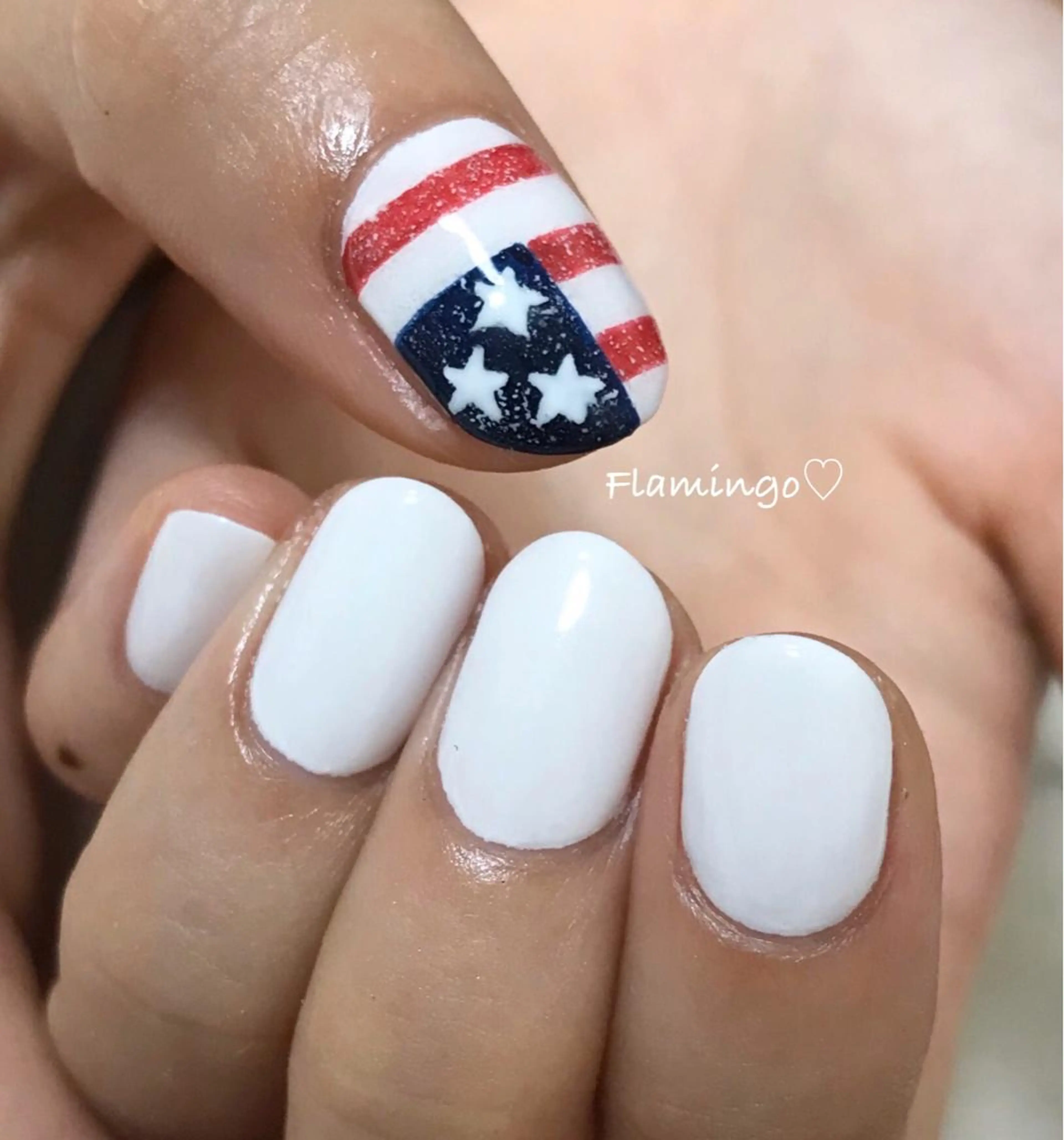 ネイル アートネイル ジェルネイル ワンカラーネイル 夏ネイル ホワイト 40代からの爪肌を 労る♡きちんとネイルのネイルデザイン