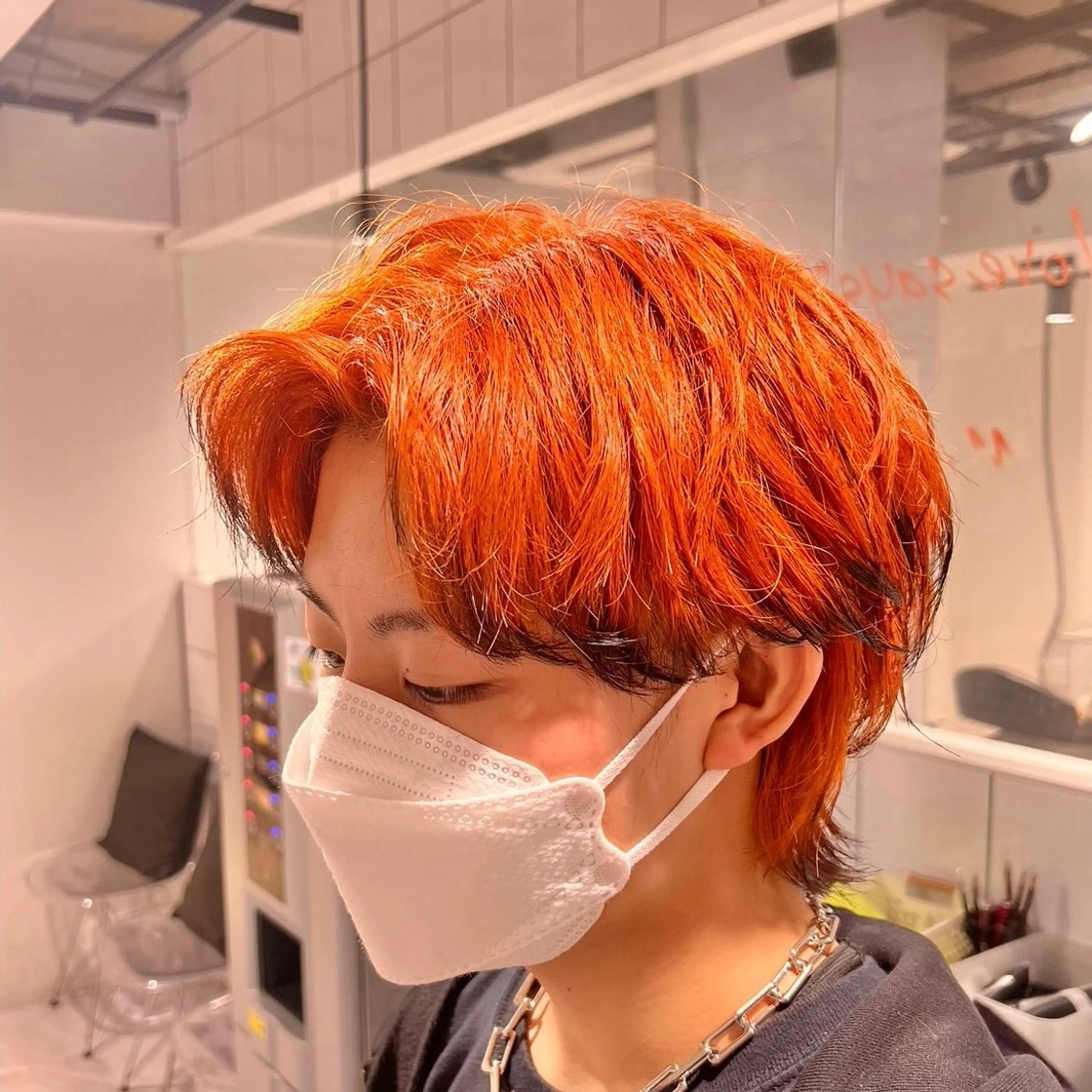 メンズ アップバング センターパート メンズ韓国風 マッシュ メンズパーマ メンズパーマ と言えばkaedeのヘアスタイル