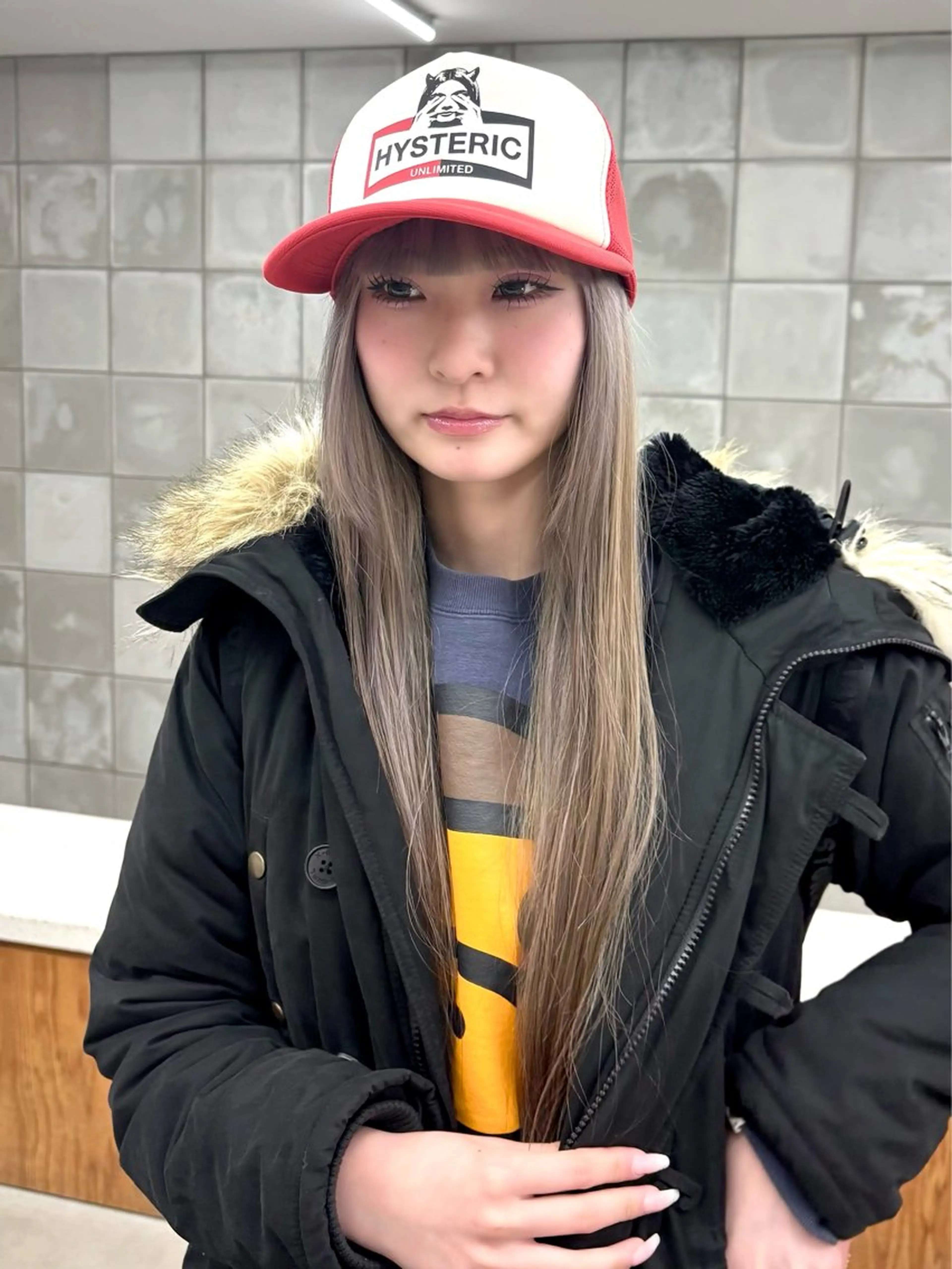 カラー ベージュカラー 卒業式のヘアスタイル 古川 未優のヘアスタイル