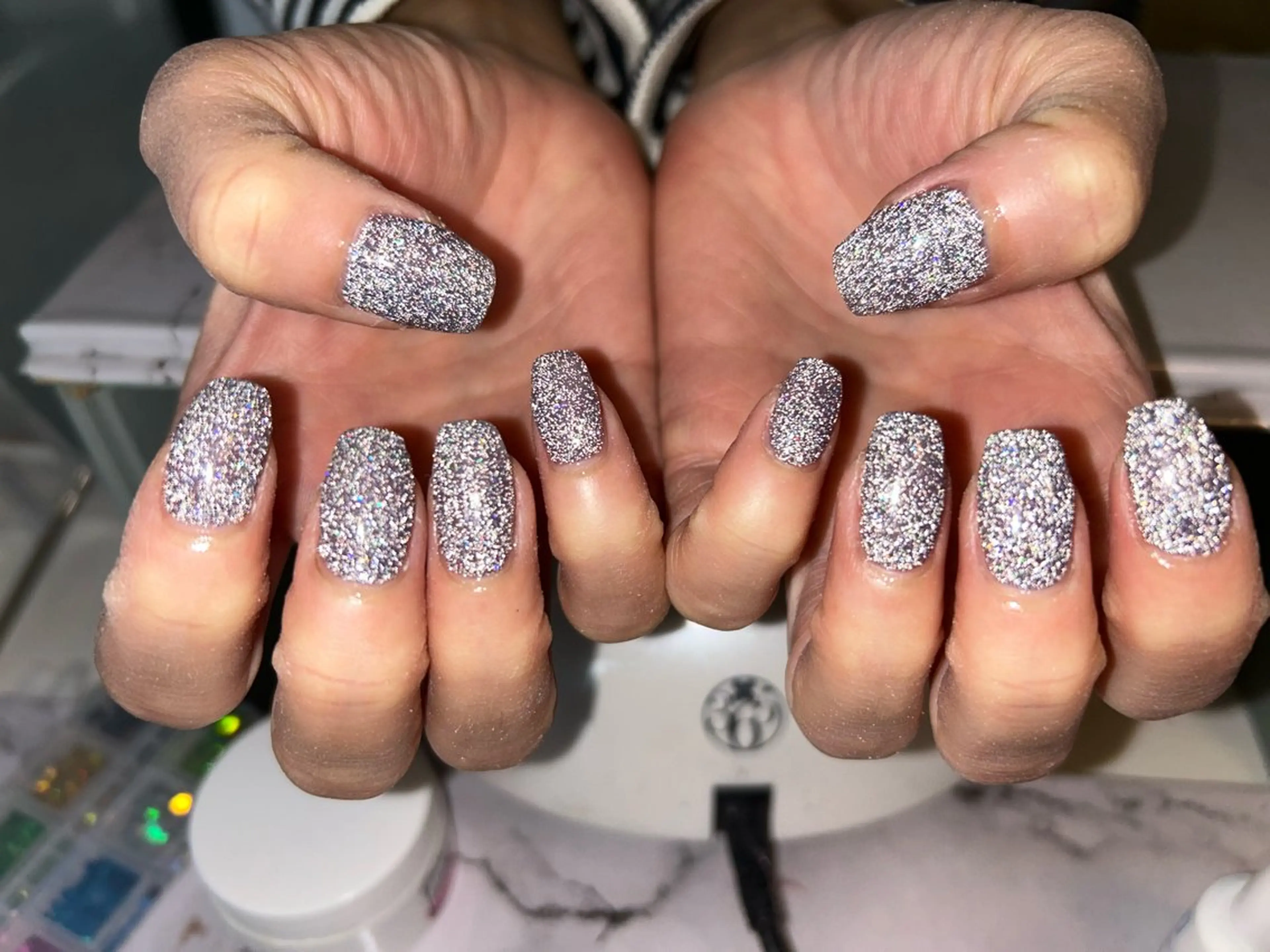 【ハンドネイル】オフなし　フラッシュネイルの写真