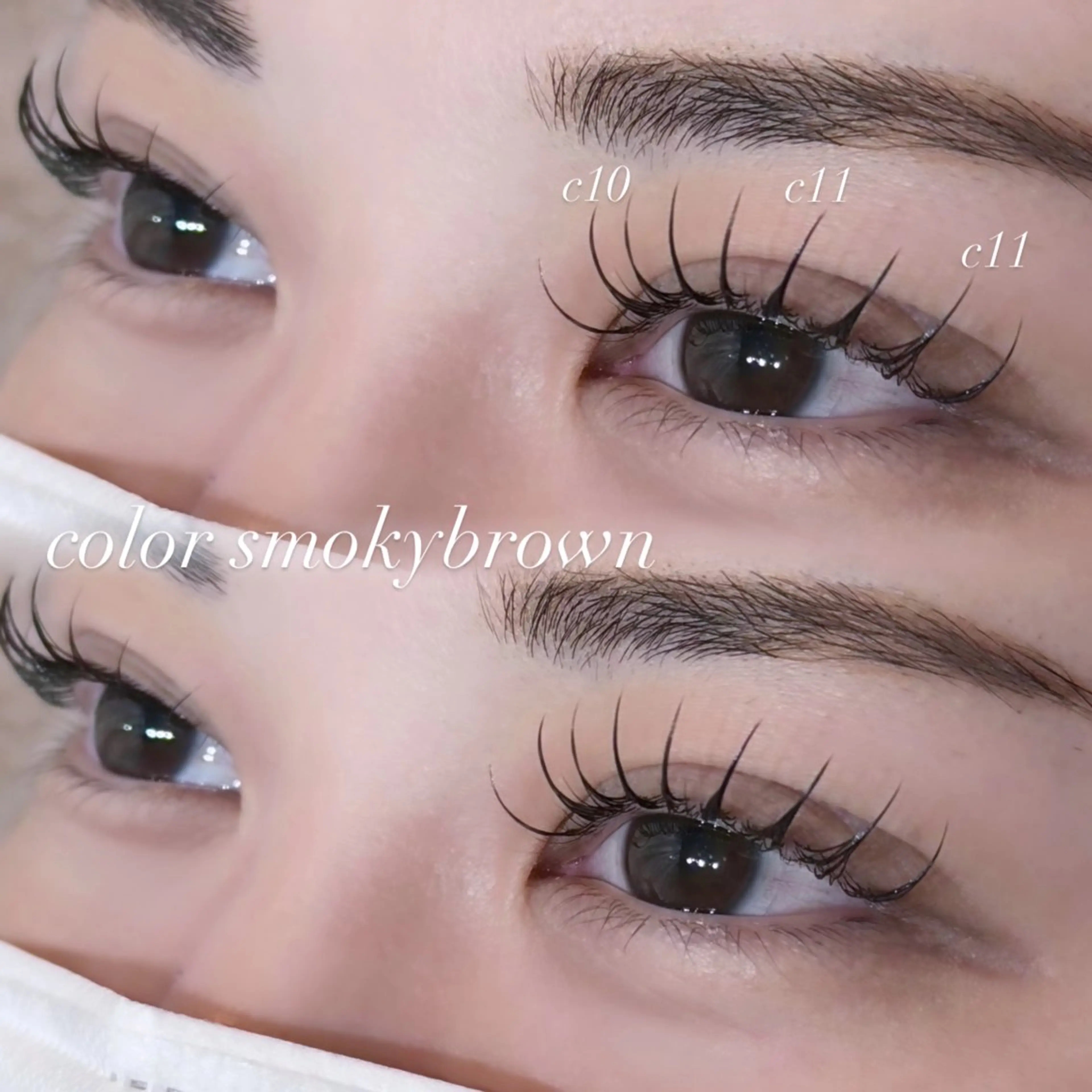 マツエク・マツパ Cカール カラーマツエク フラットラッシュ まつげパーマ マツエク EYELA 🎀遠山の眉毛・アイブロウイメージ