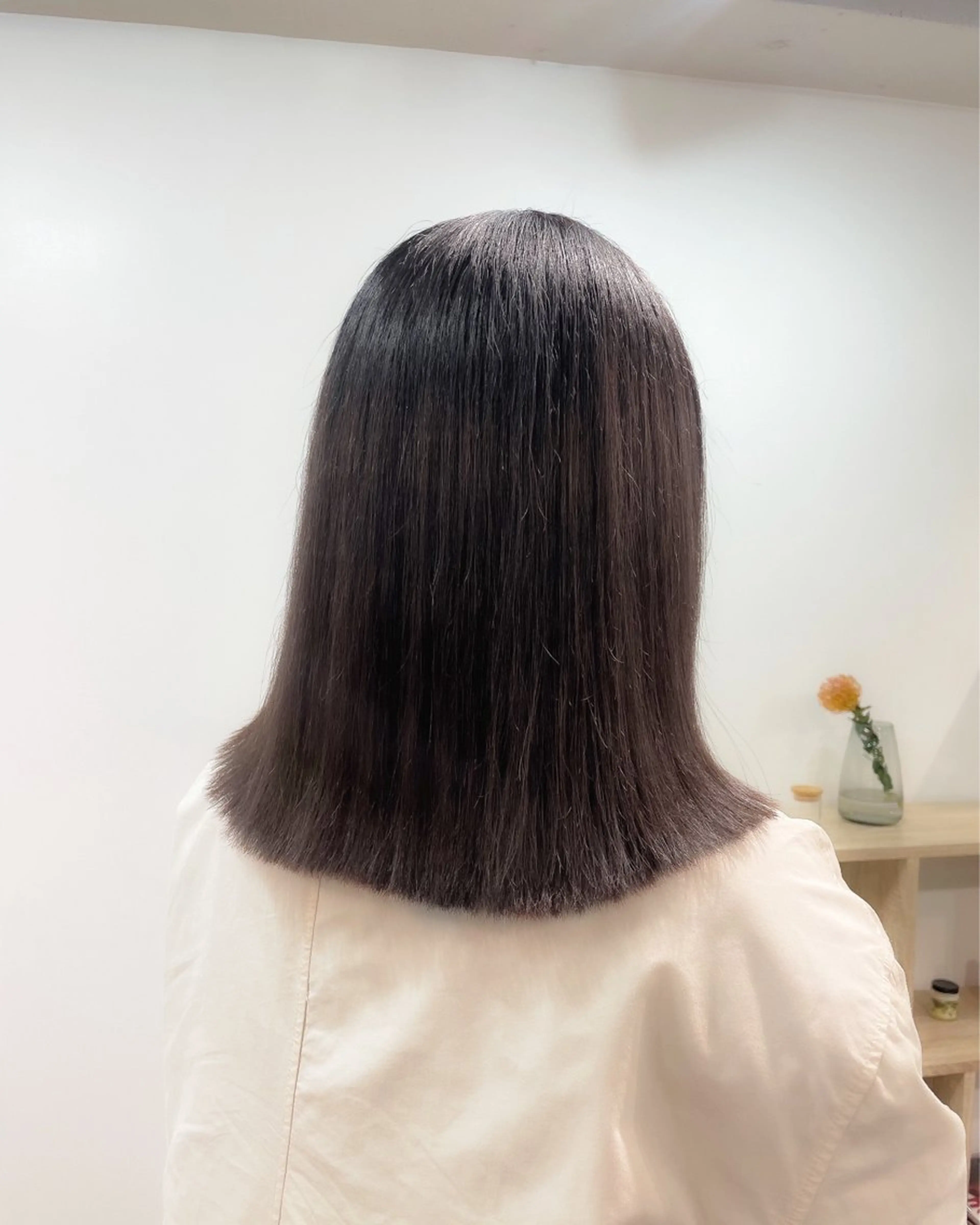 ミディアム カラー グレージュ 髪質改善/艶カラー 🤍mizueのヘアスタイル