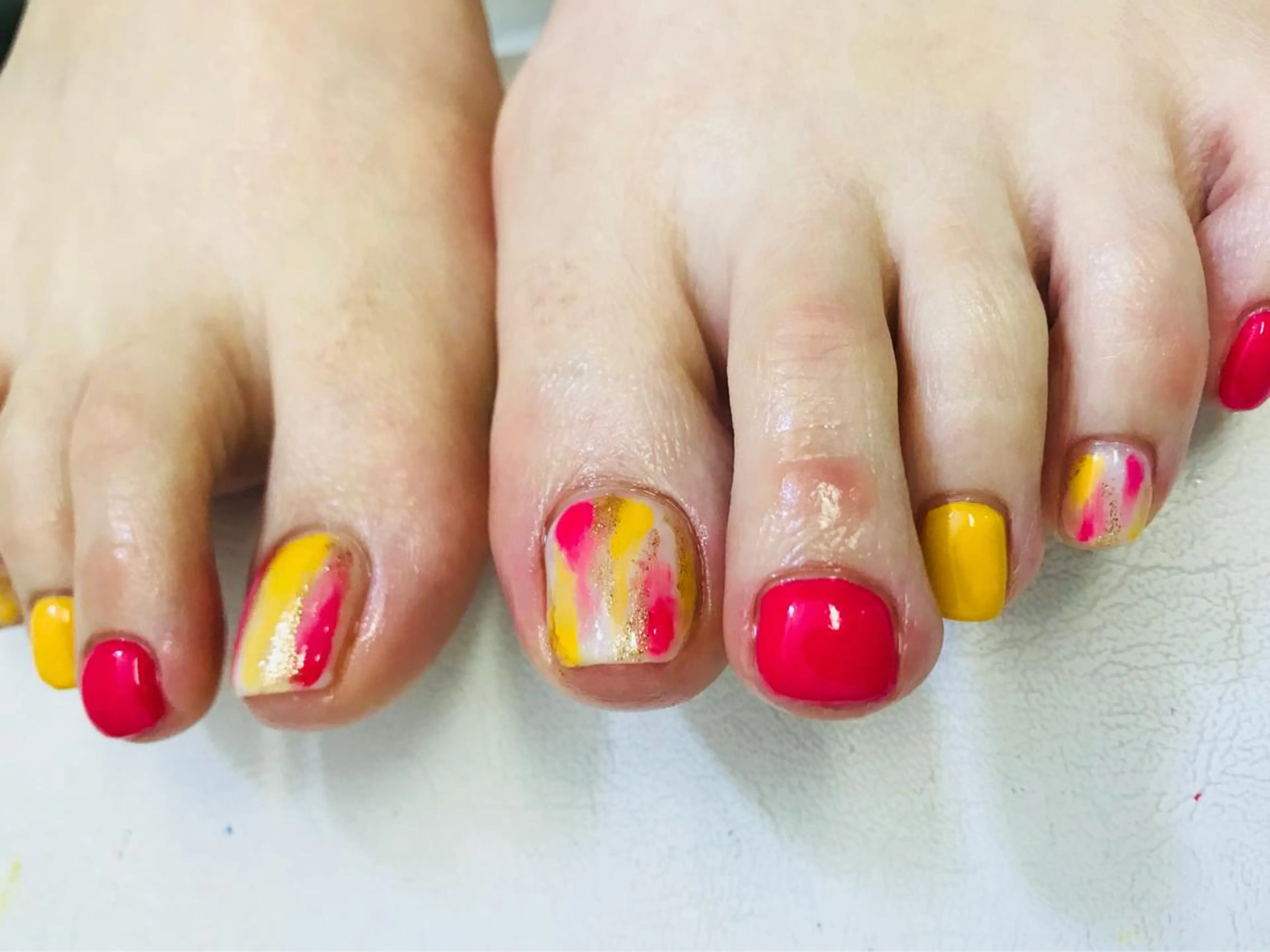 フット定額デザインネイルネイルの写真