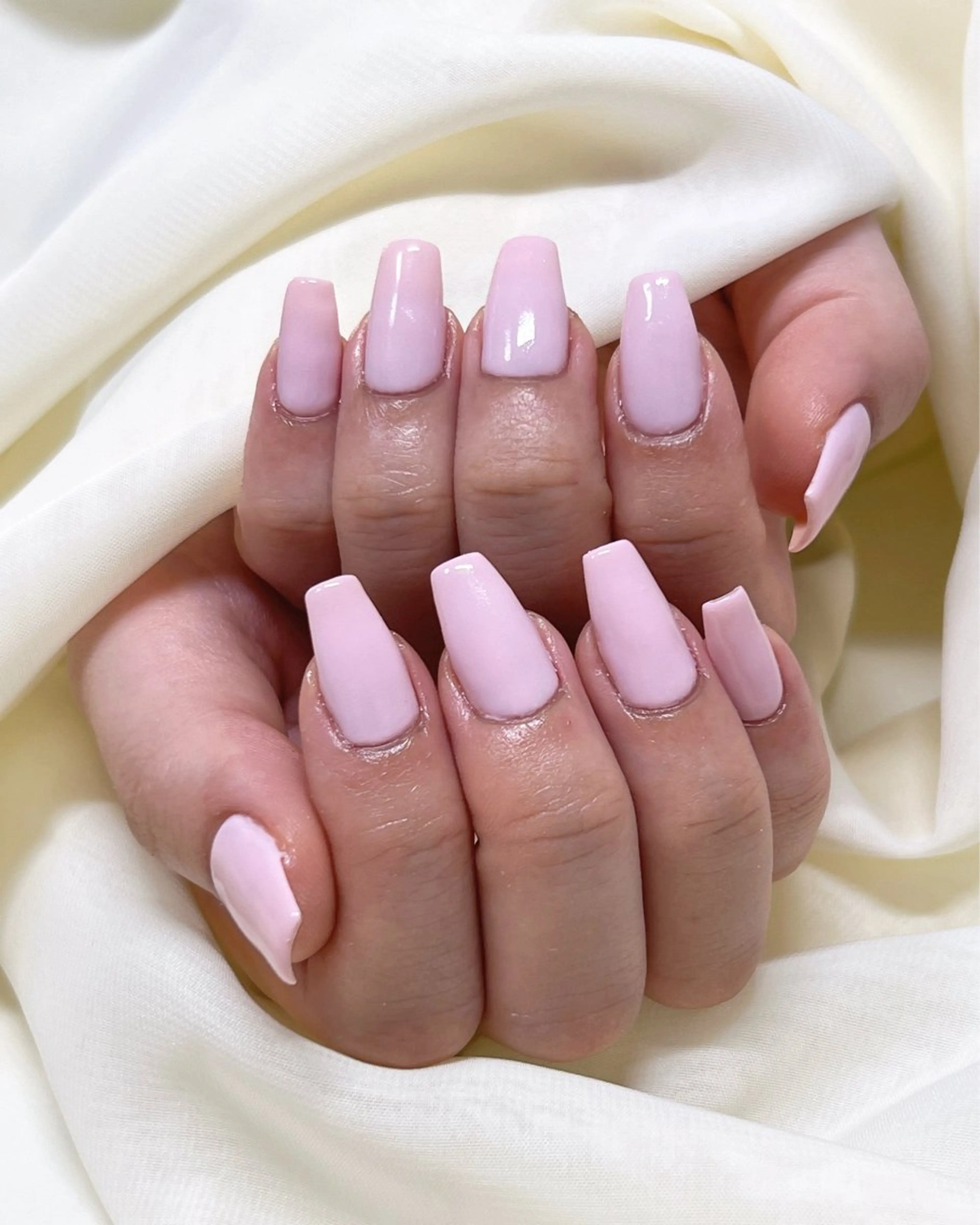 ネイル ワンカラーネイル ピンク nail salon MUAのネイルデザイン