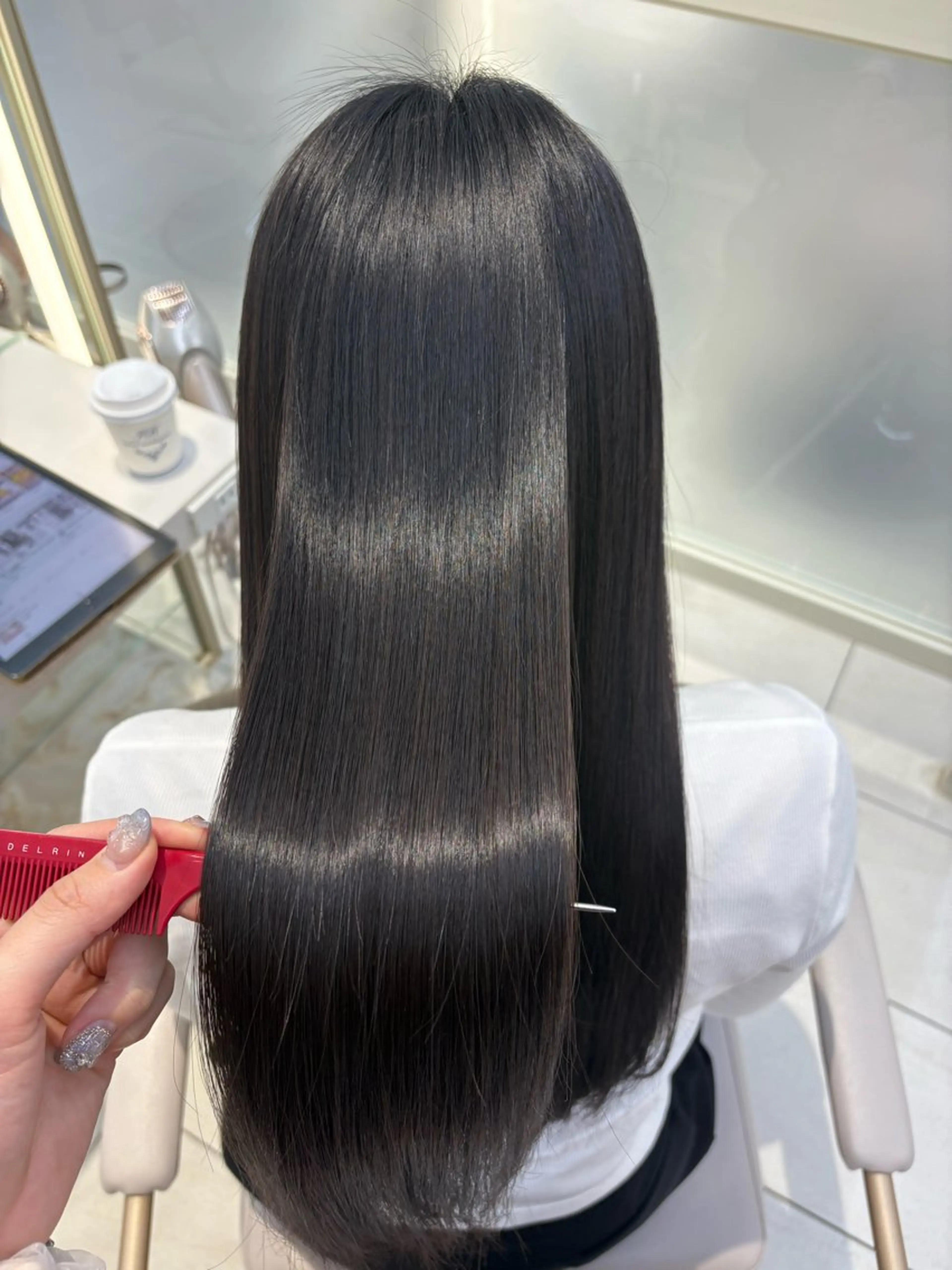 ロング 縮毛矯正 つや髪/ライブヘア /Miya🎀🪽のヘアスタイル