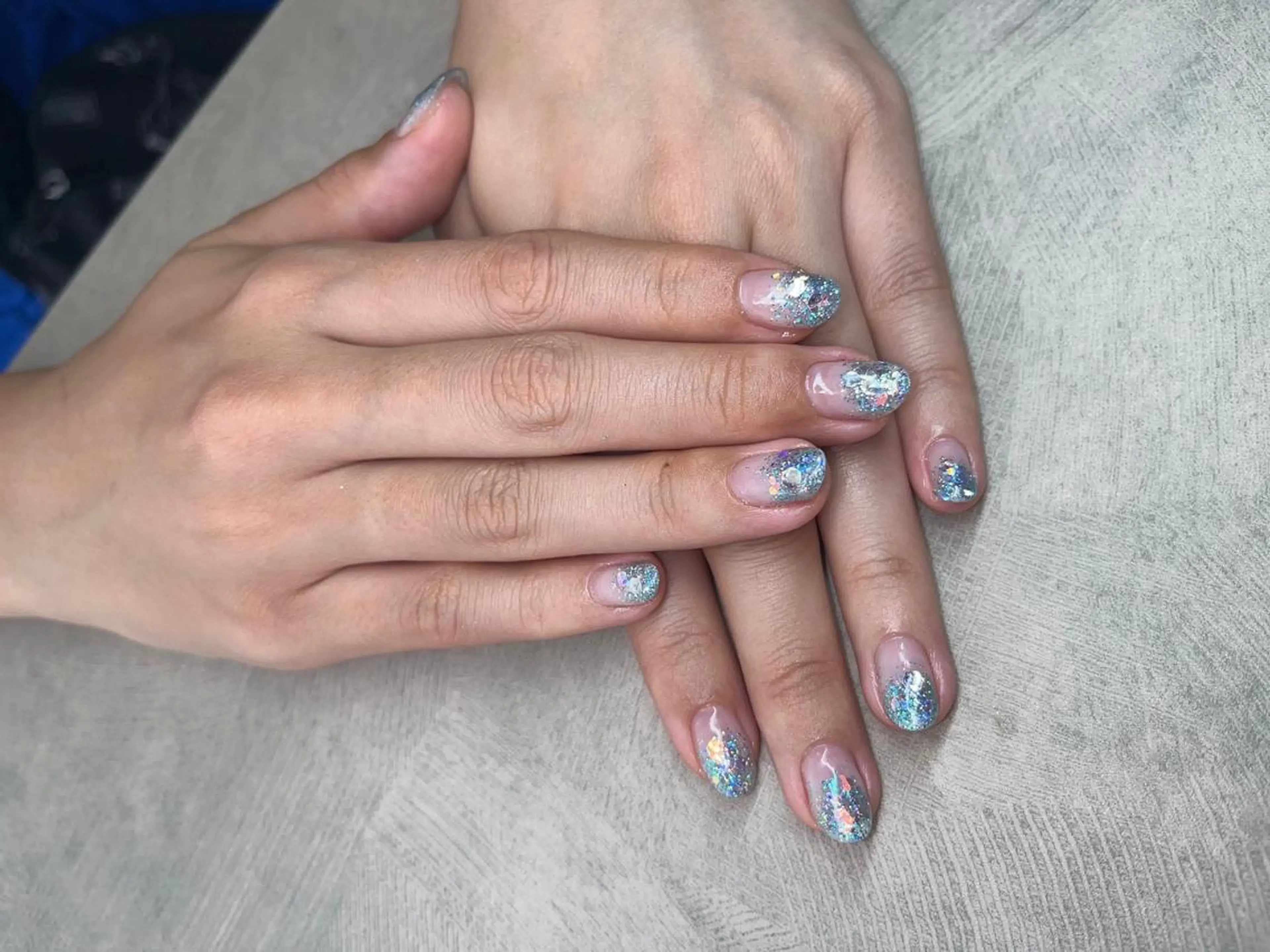 ネイル ブルー ハンドネイル MIKA ♡のネイルデザイン