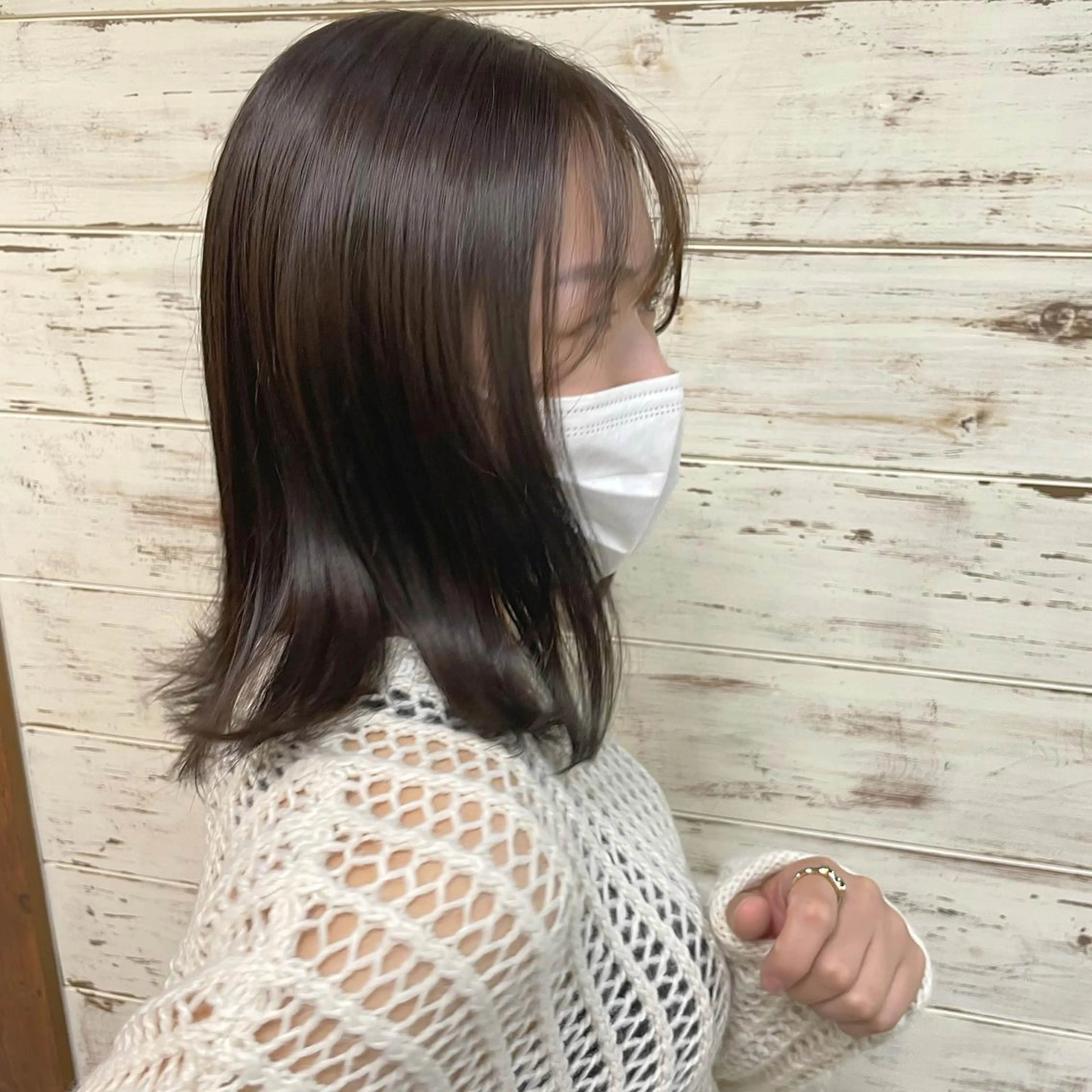 ミディアム カラー ヘアカラー トリートメント 高橋 みく/ minim 暖色のヘアスタイル