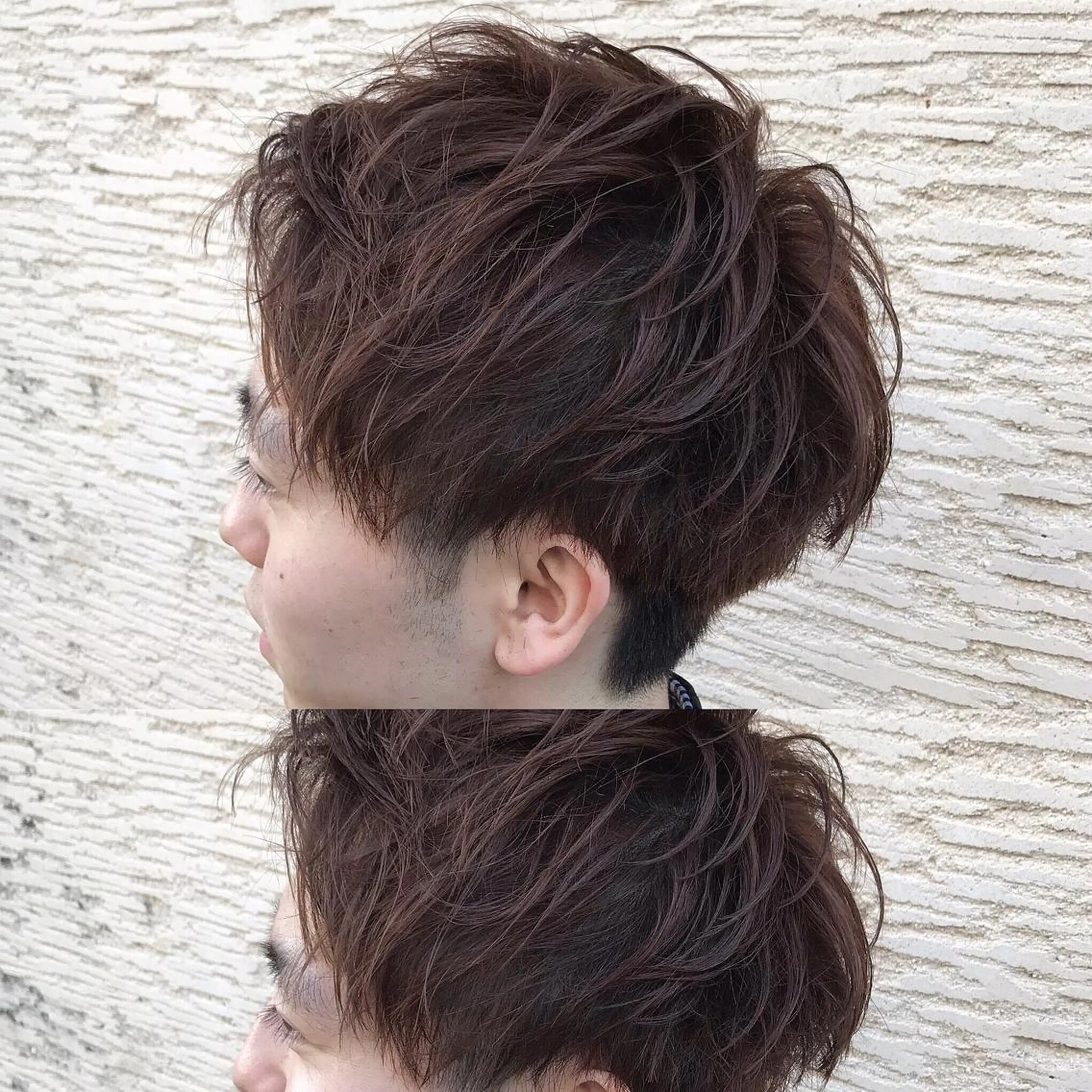 ショート カラー パーマ ヘアアレンジ メンズ キッズ ネイル マツエク・マツパ ブラウンカラー ピンクカラー ピンクブラウン カラーマツエク ブラウン メンズ人気NO,1 Genieジーニーのヘアスタイル