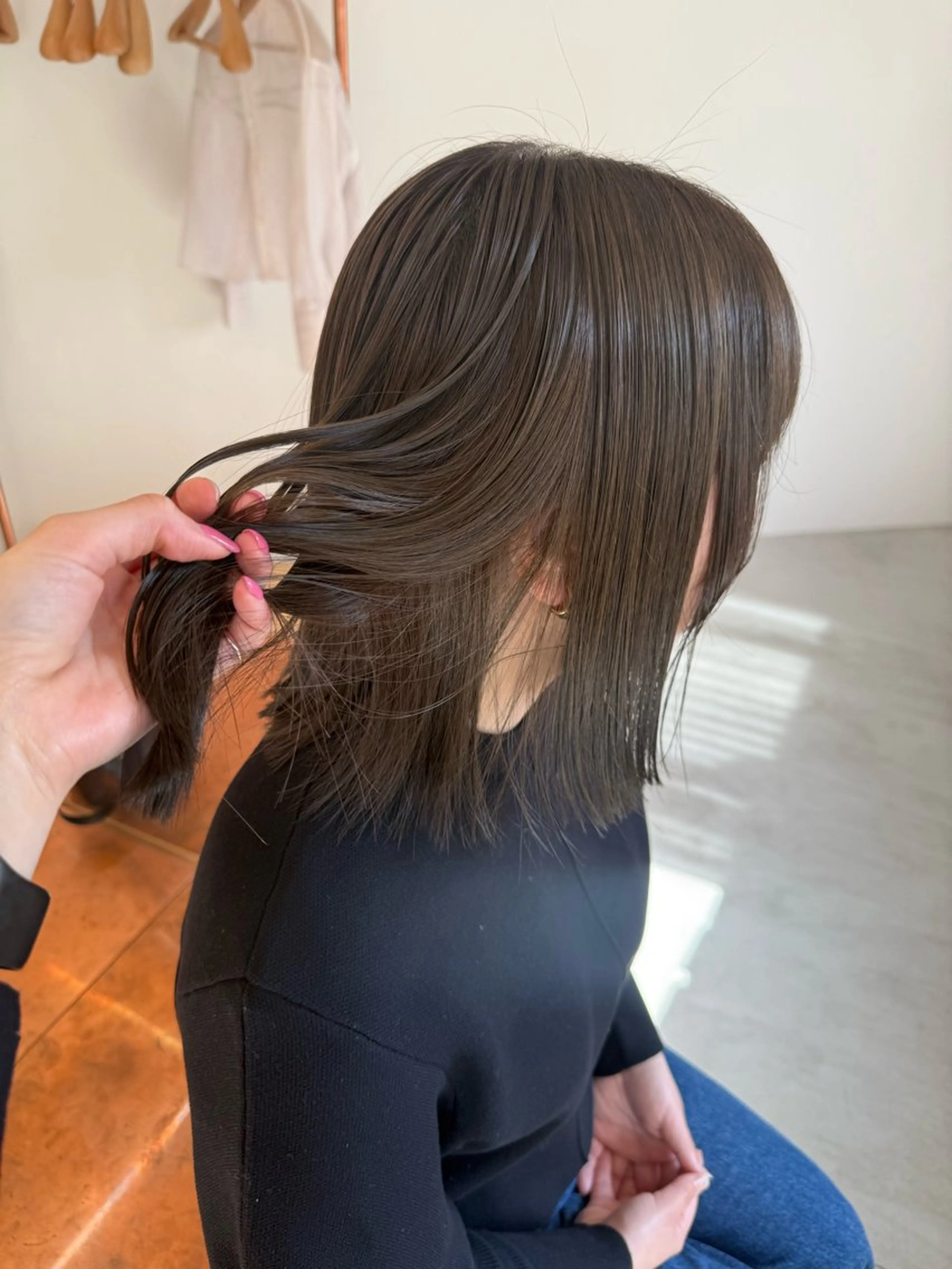 ▫️ボブ・ミディアムワンカラー🥣💜の写真