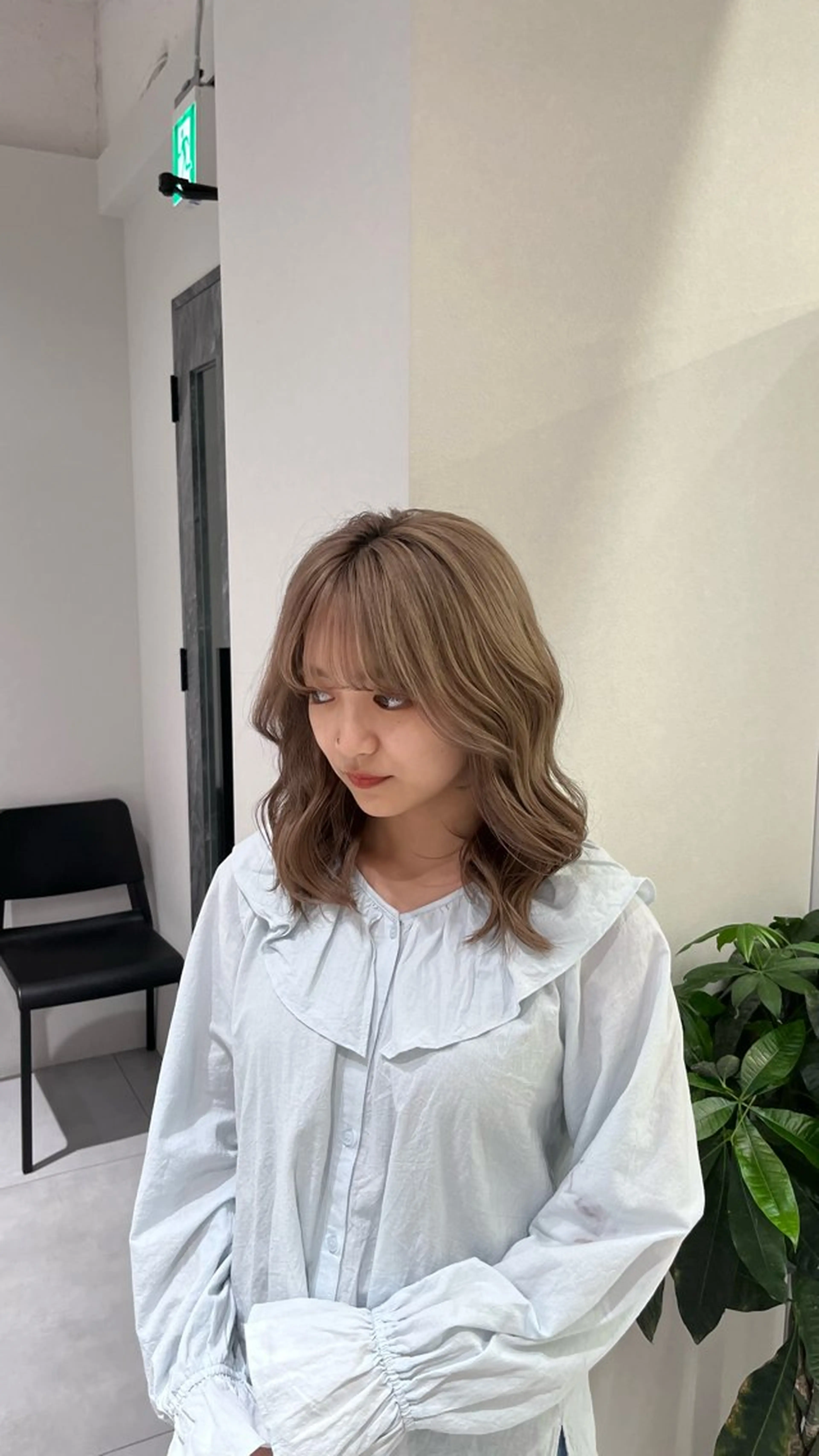 ミディアム カラー ブラウンカラー ミルクティーブラウン 髪質改善/レイヤー 兼折楓馬のヘアスタイル