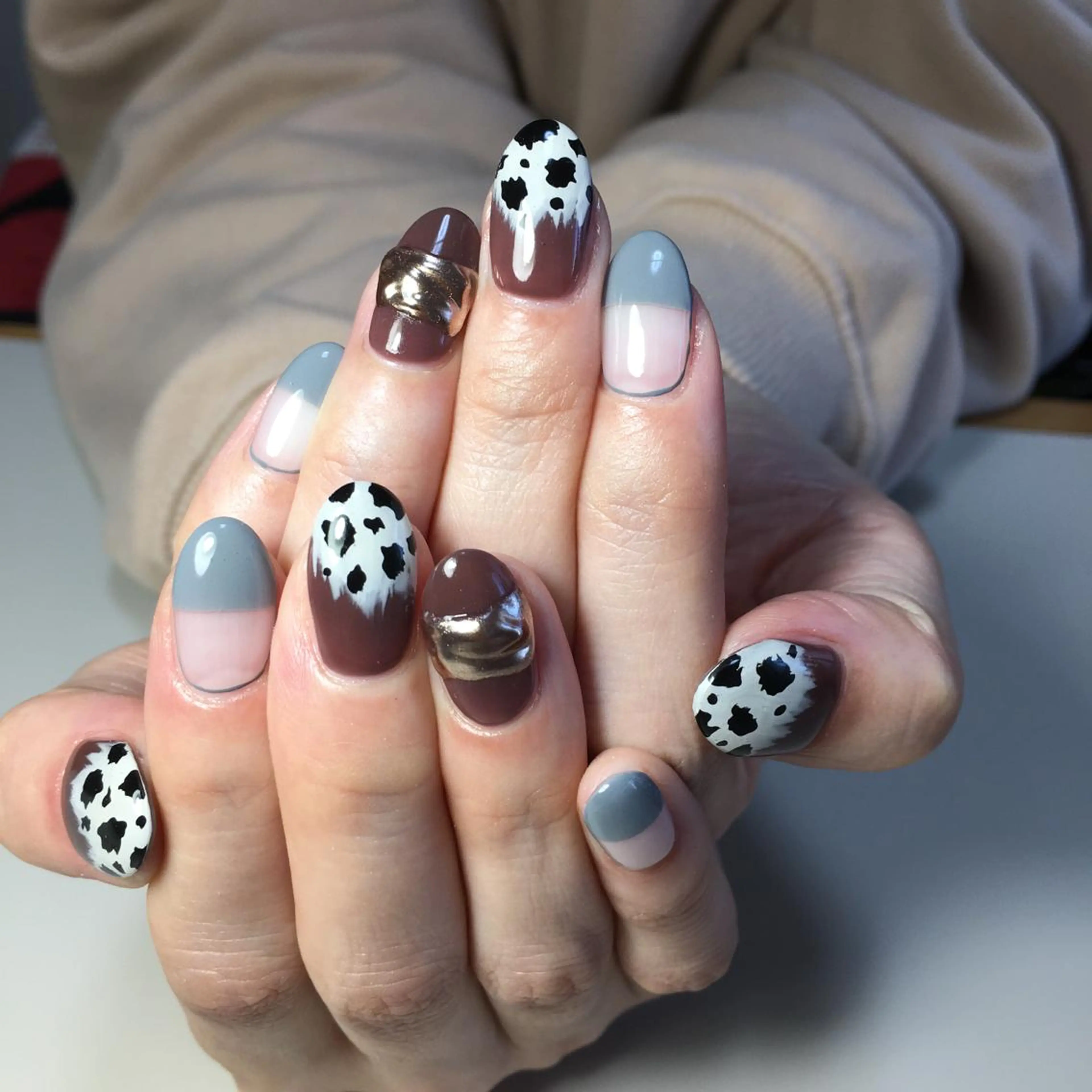 ネイル アートネイル ミラーネイル ハンドネイル kipinail 川﨑えりかのネイルデザイン