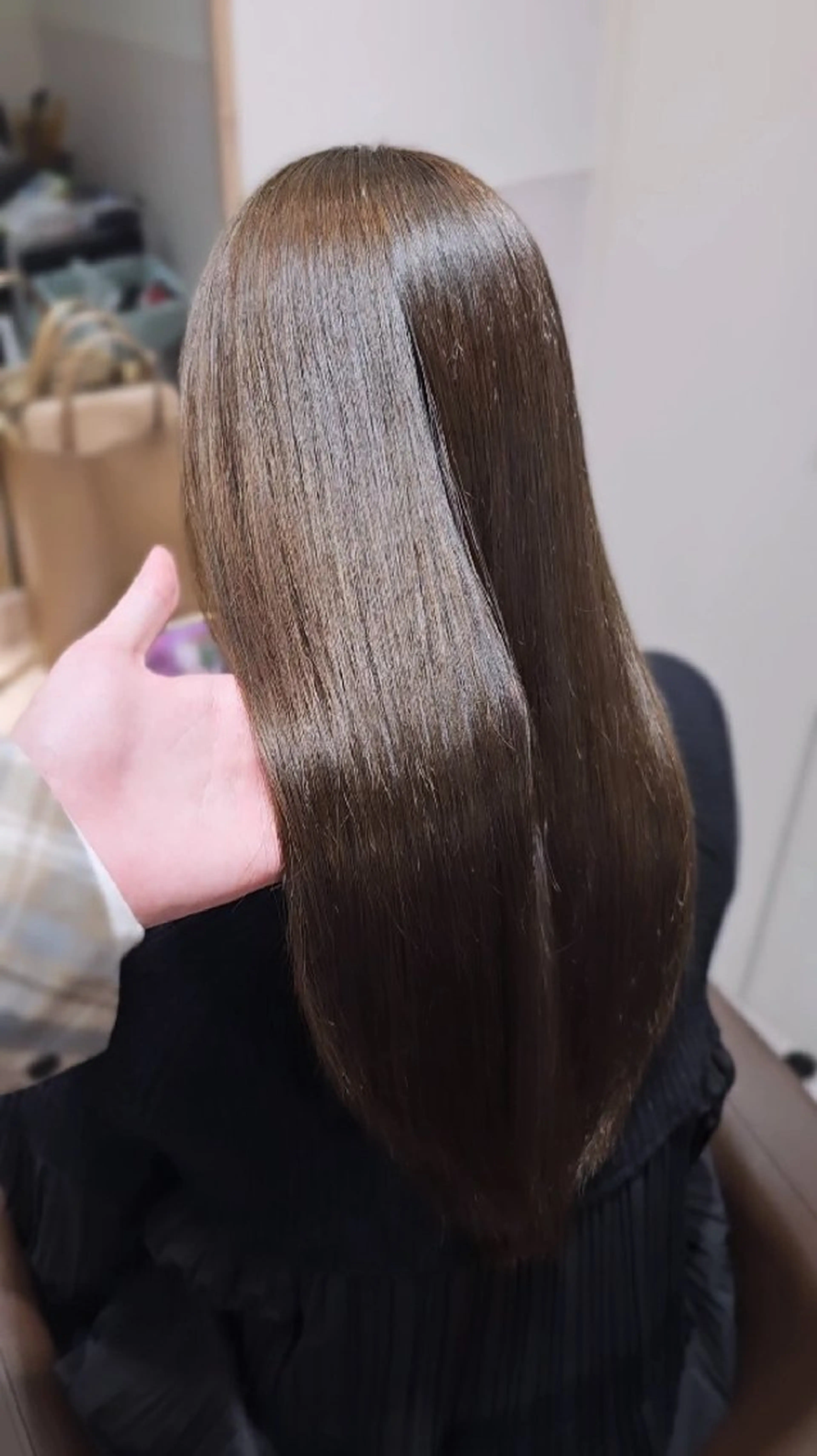 セミロング カラー カット ヘアカラー トリートメント サロウィン　神戸三宮店所属・三宮No.1ブリーチ 無しカラー/杉山太貴のヘアスタイル