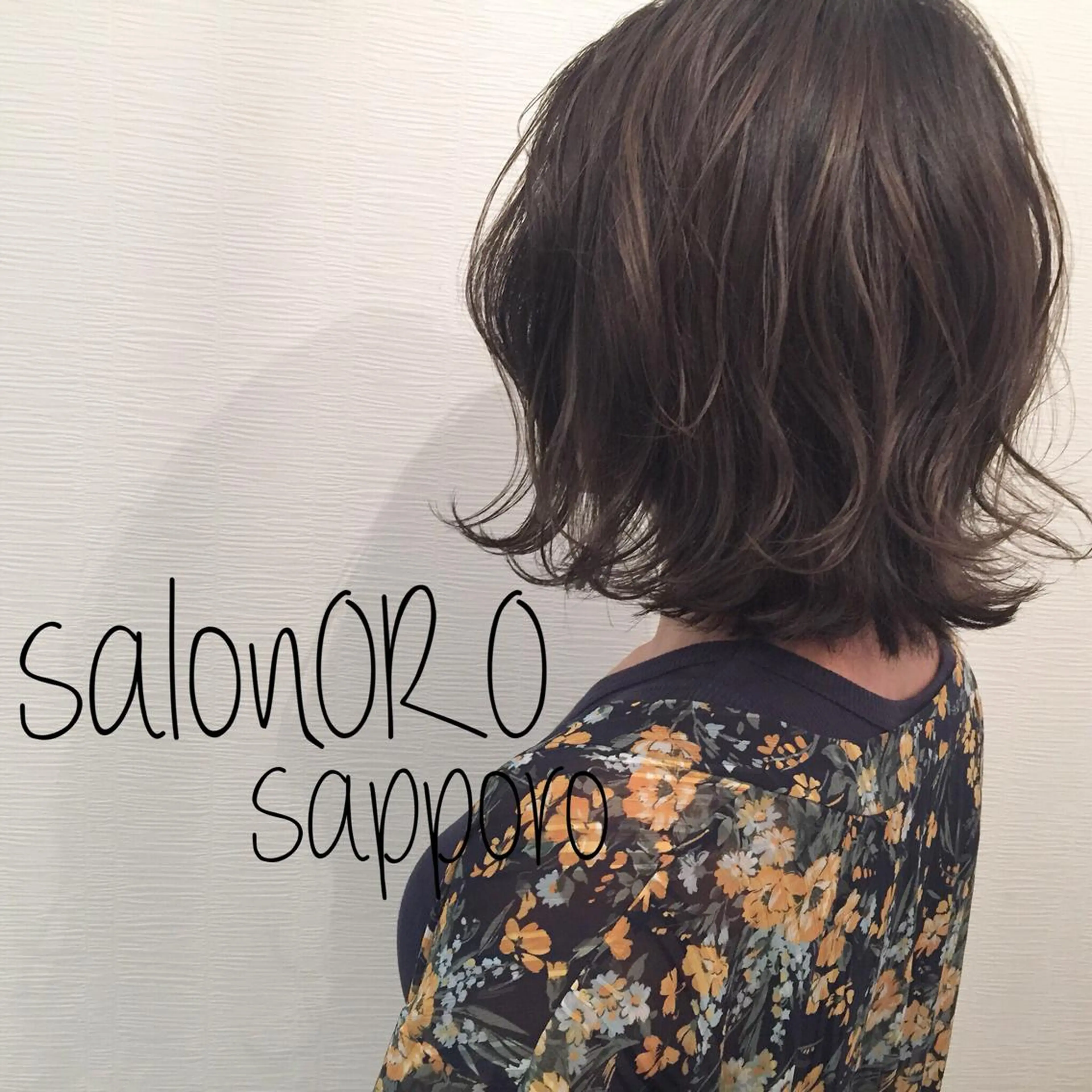 ミディアム カラー 切りっぱなしボブ ブリーチ グラデーションカラー グレージュ ブリーチなしカラー カット ヘアカラー トリートメント toiro by lien hair atelier所属・池田 真由美のヘアスタイル