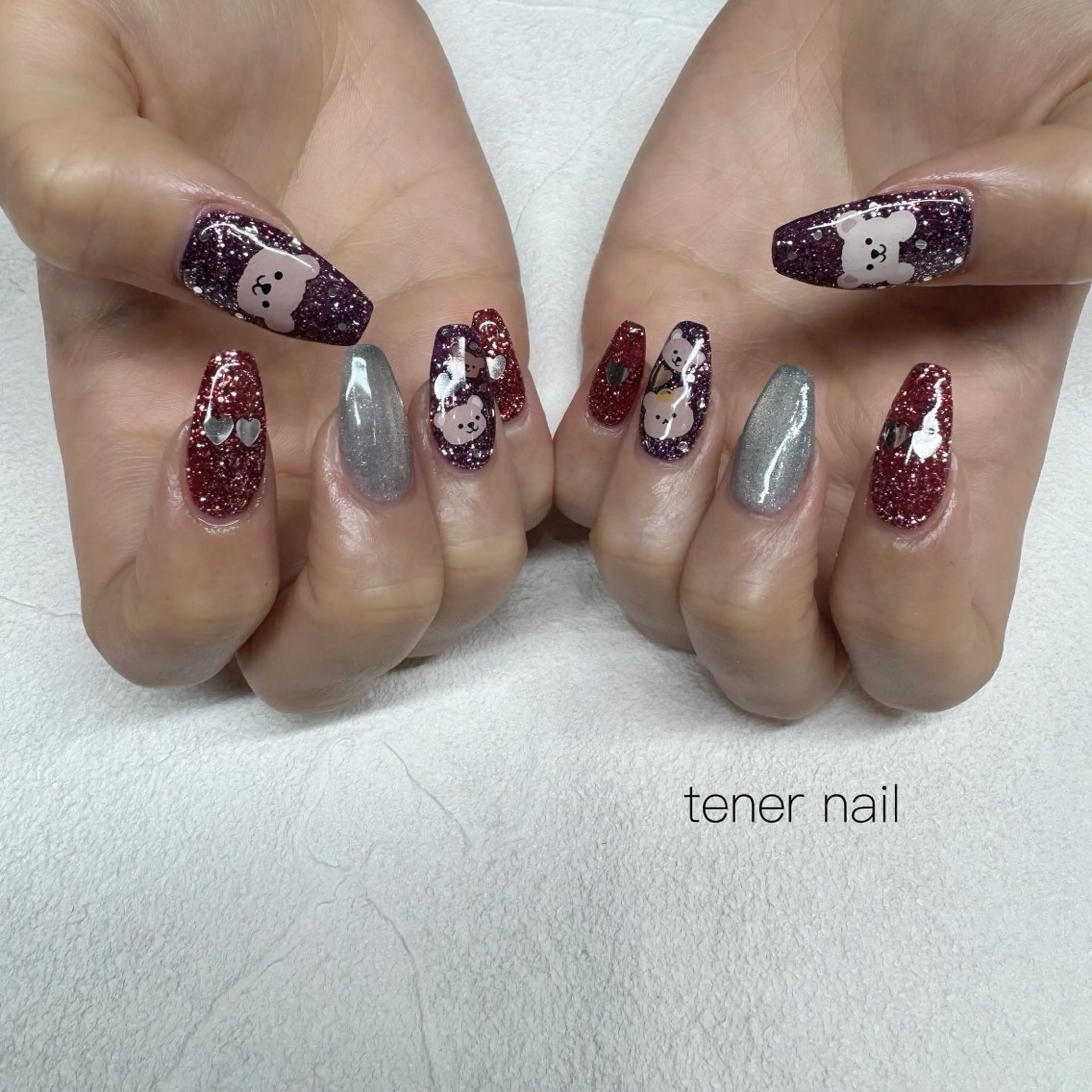 ネイル キラキラネイル ハンドネイル tener  nail  テネルネイル所属・テネルネイル tener nailのネイルデザイン