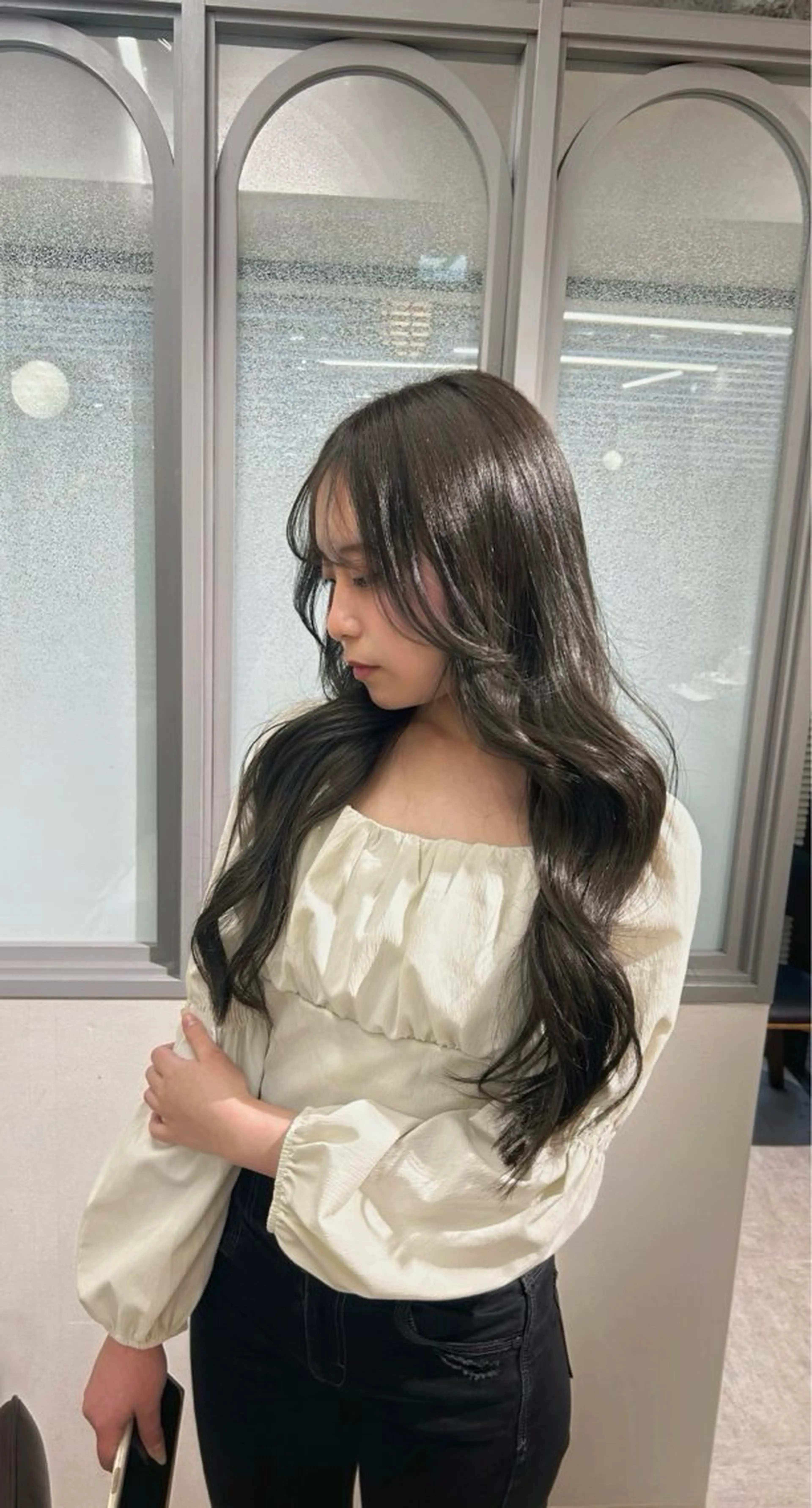 【🤍学割U24🤍】前髪、顔周りカット+冬透明感カラー ［学割/没谷/髮質改善］の写真