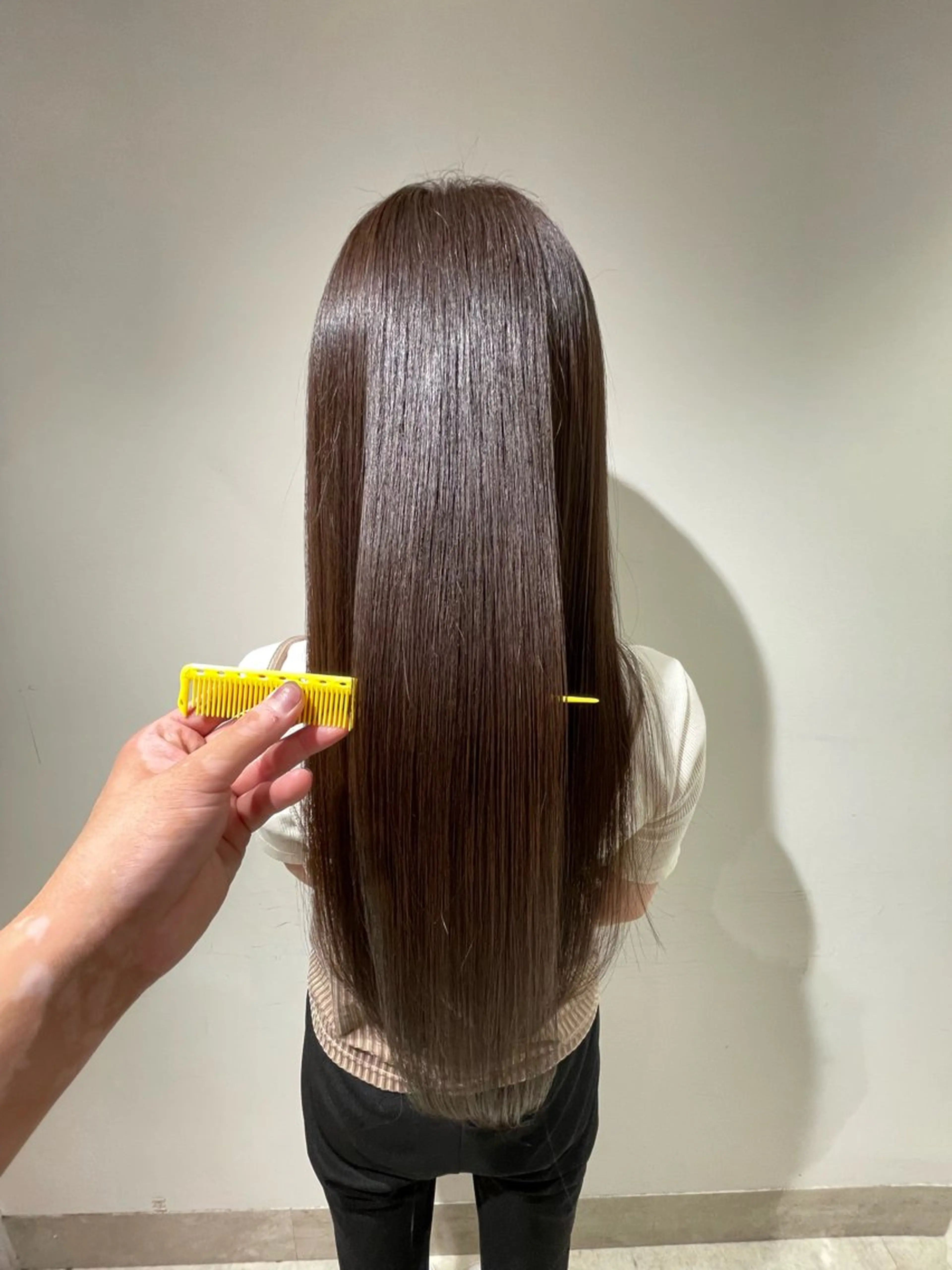 ロング ボブ ハイライト 髪質改善 似合わせカット 縮毛矯正 rosee【ロゼ】所属・🌟髪質改善 平本雄大🌟のヘアスタイル