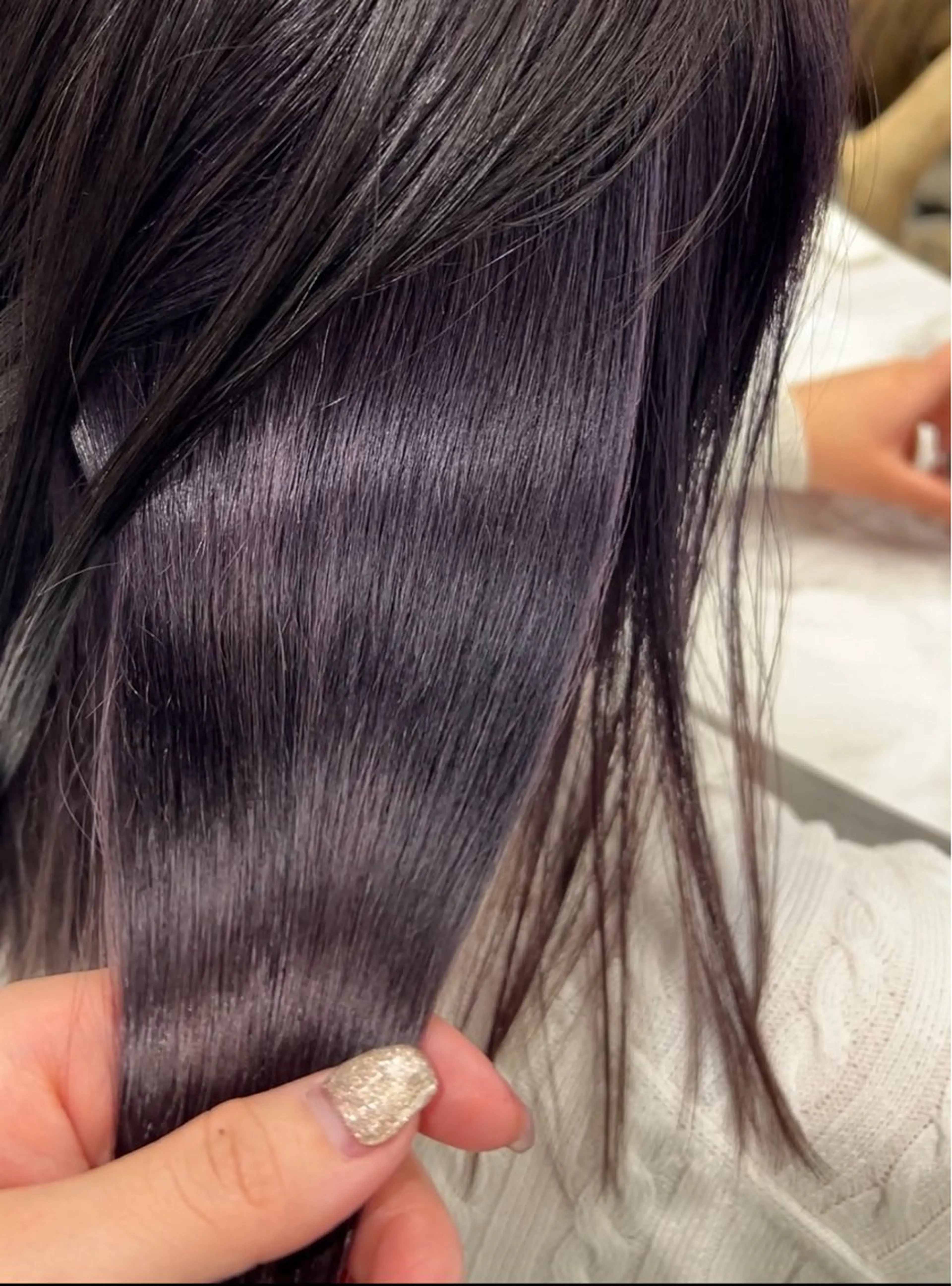 セミロング カラー カット ヘアカラー 冬っぽカラー/ マツエク/ゆきなのマツエク・マツパデザイン