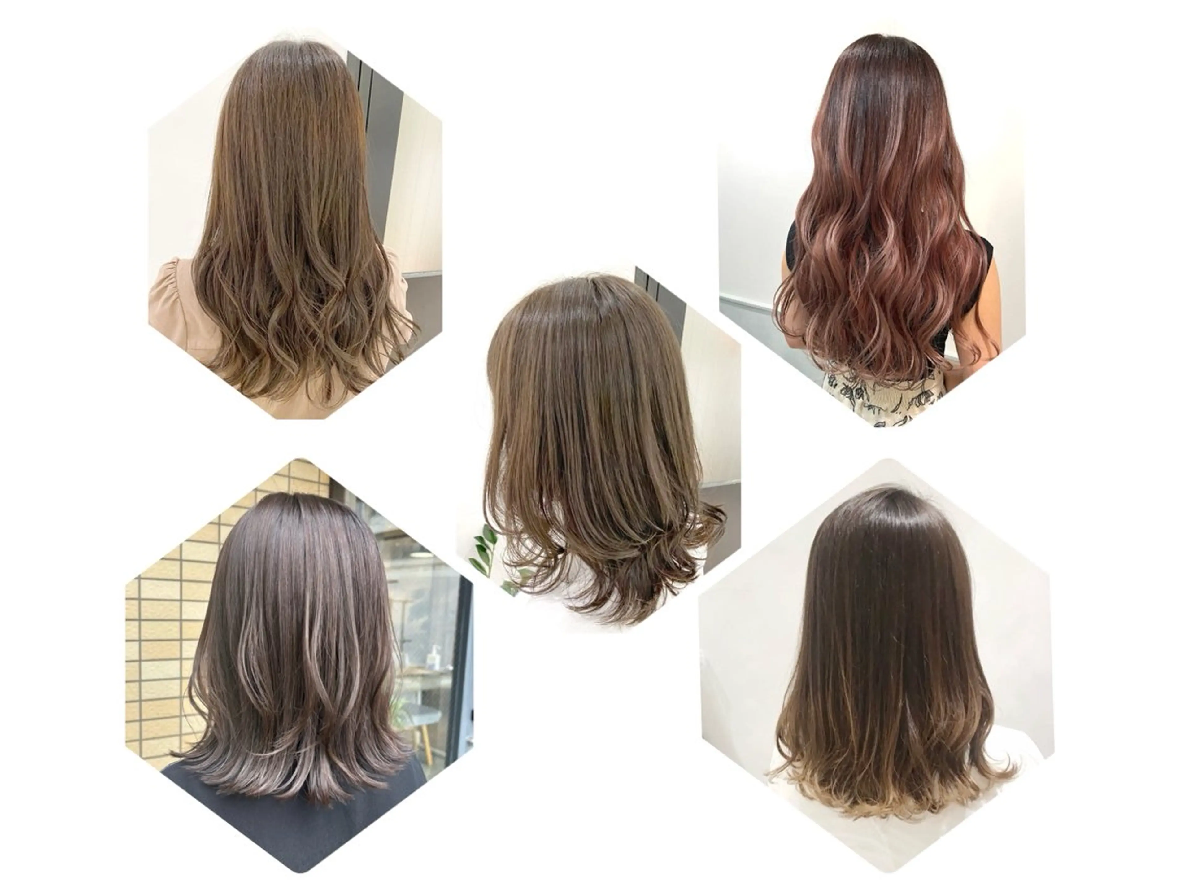 セミロング カラー 透明感カラー カット ヘアカラー トリートメント やなせ かすみのヘアスタイル