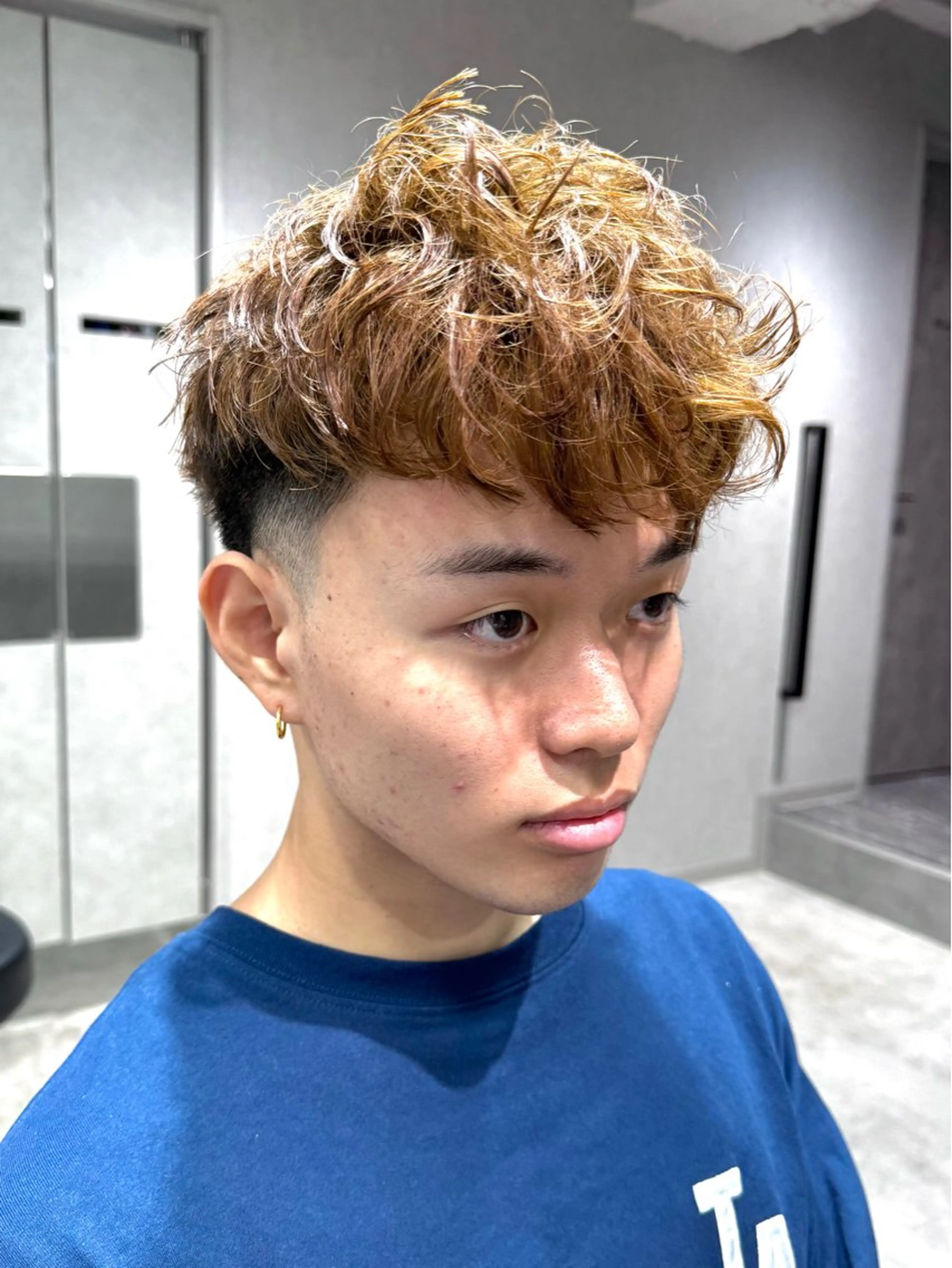 ショート カラー パーマ カット パーマ メンズパーマ職人 パーマ🔥ritaのヘアスタイル