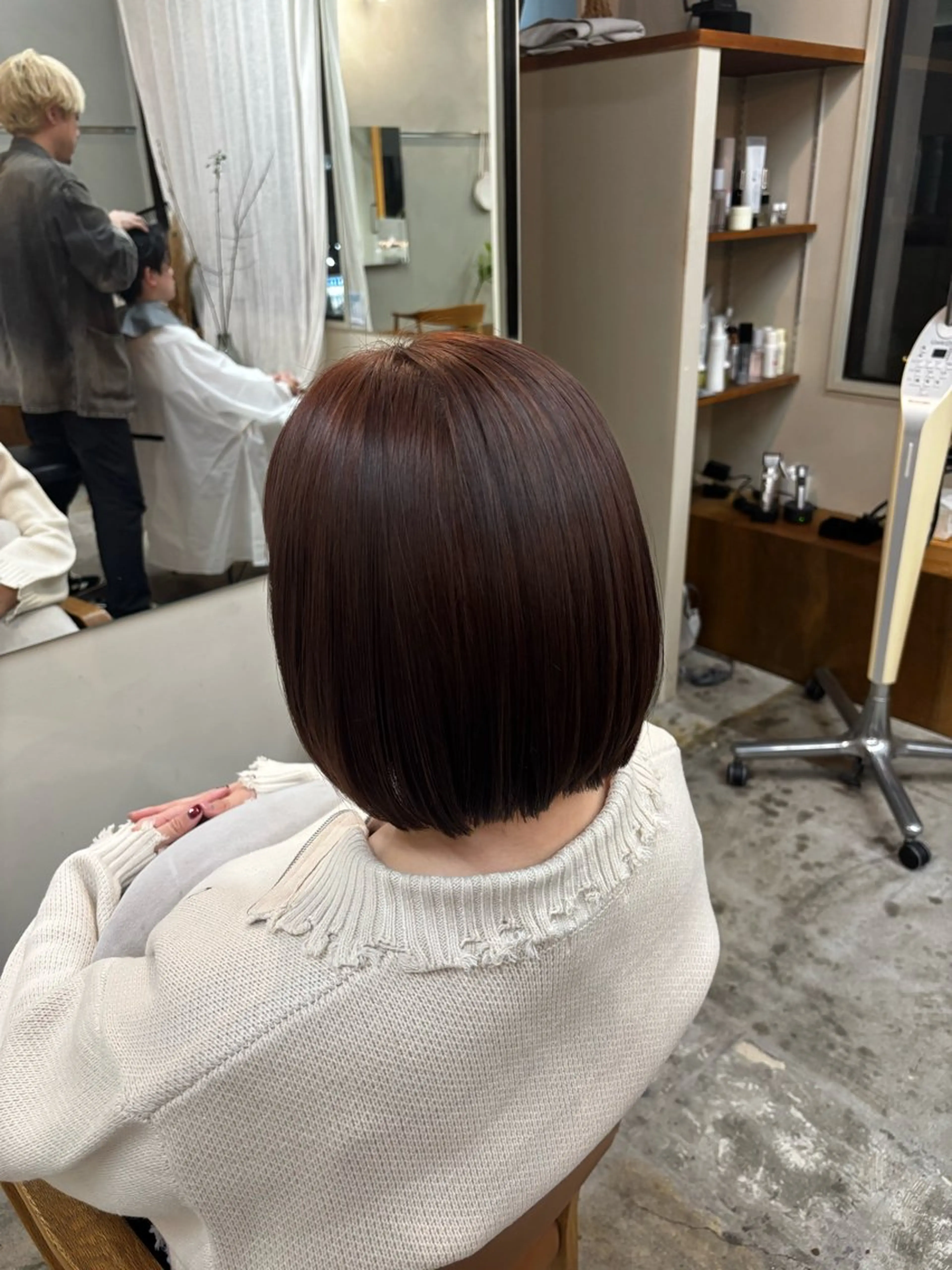 カラー ヘアカラー トリートメント Asumi/丸の内 /ブリーチ/花屋併設のヘアスタイル