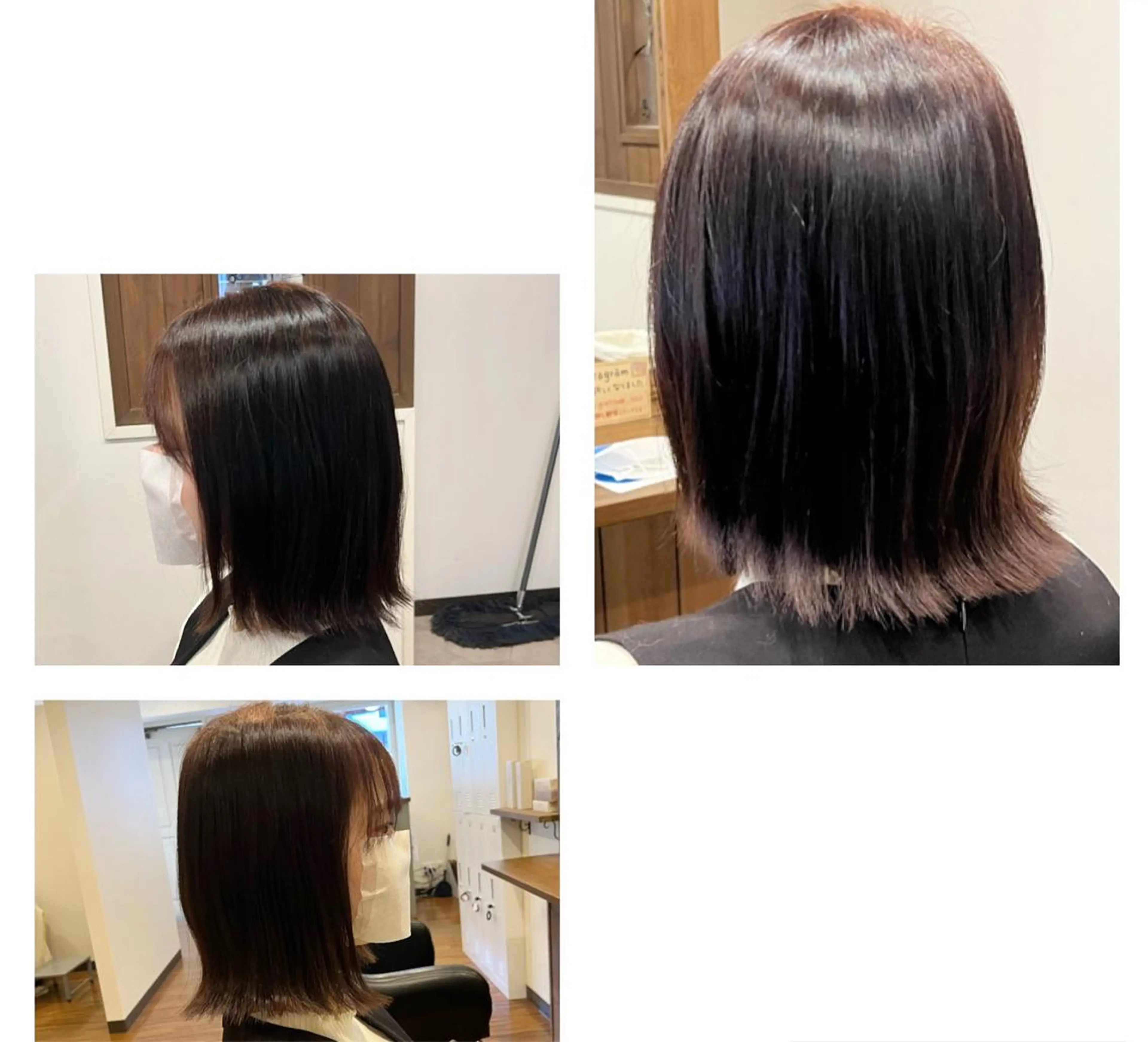 ミディアム ボブ 外ハネヘア 馬場 麻奈美のヘアスタイル