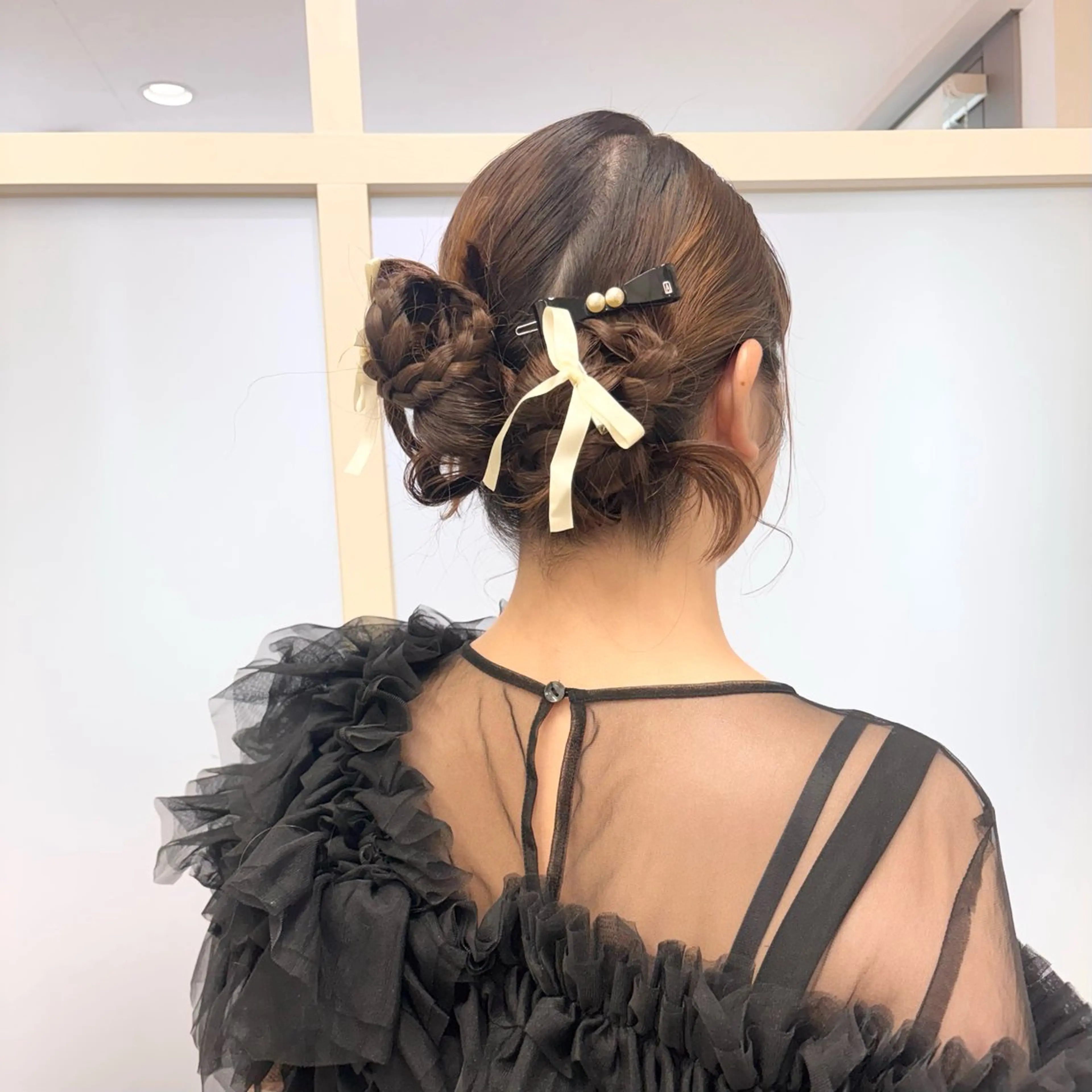 ヘアアレンジ ヘアセット ヘアアレンジ🪽🎀 艶カラー/天王寺のヘアスタイル