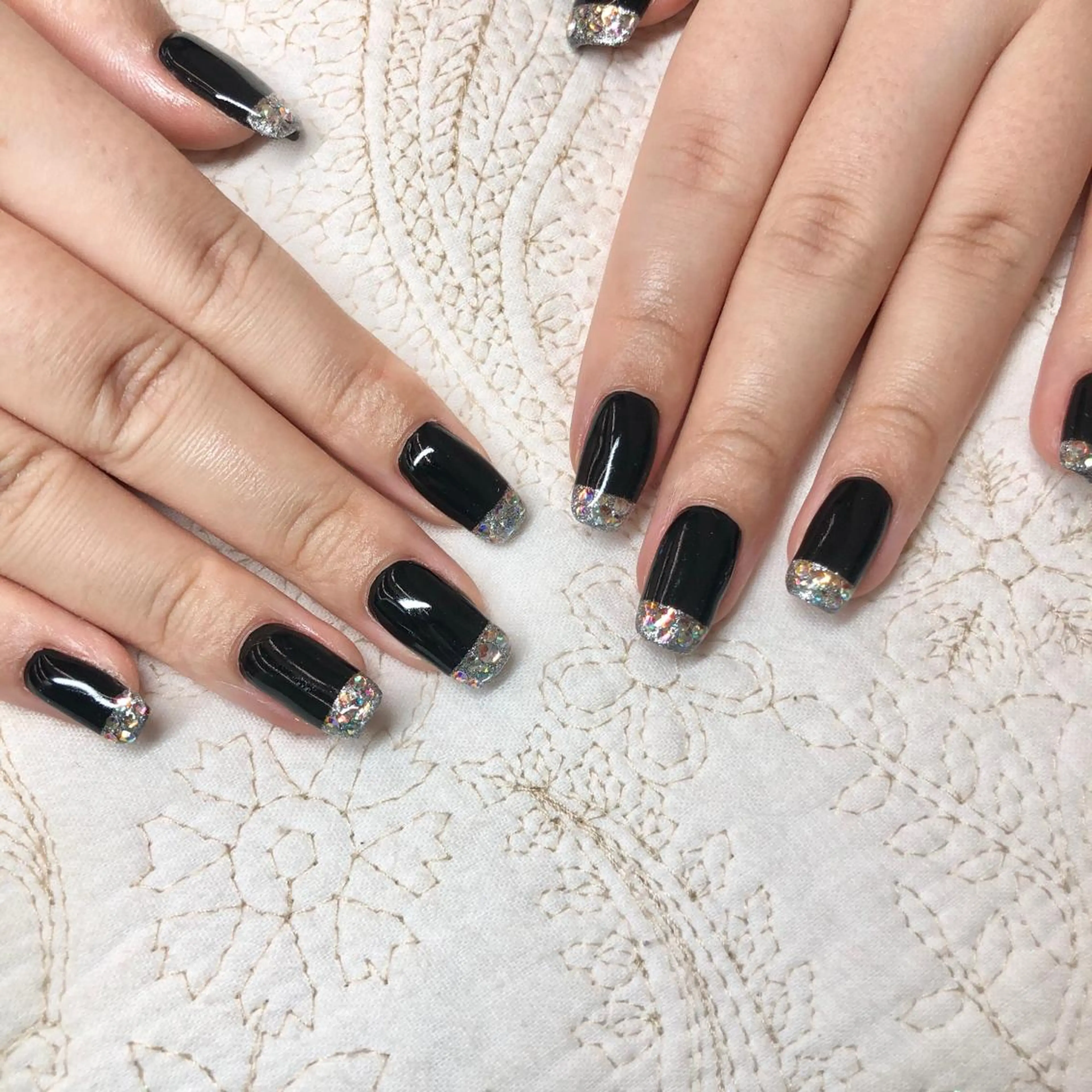 ネイル キラキラネイル 🎀AYAKO 🎀中韓ネイルのネイルデザイン