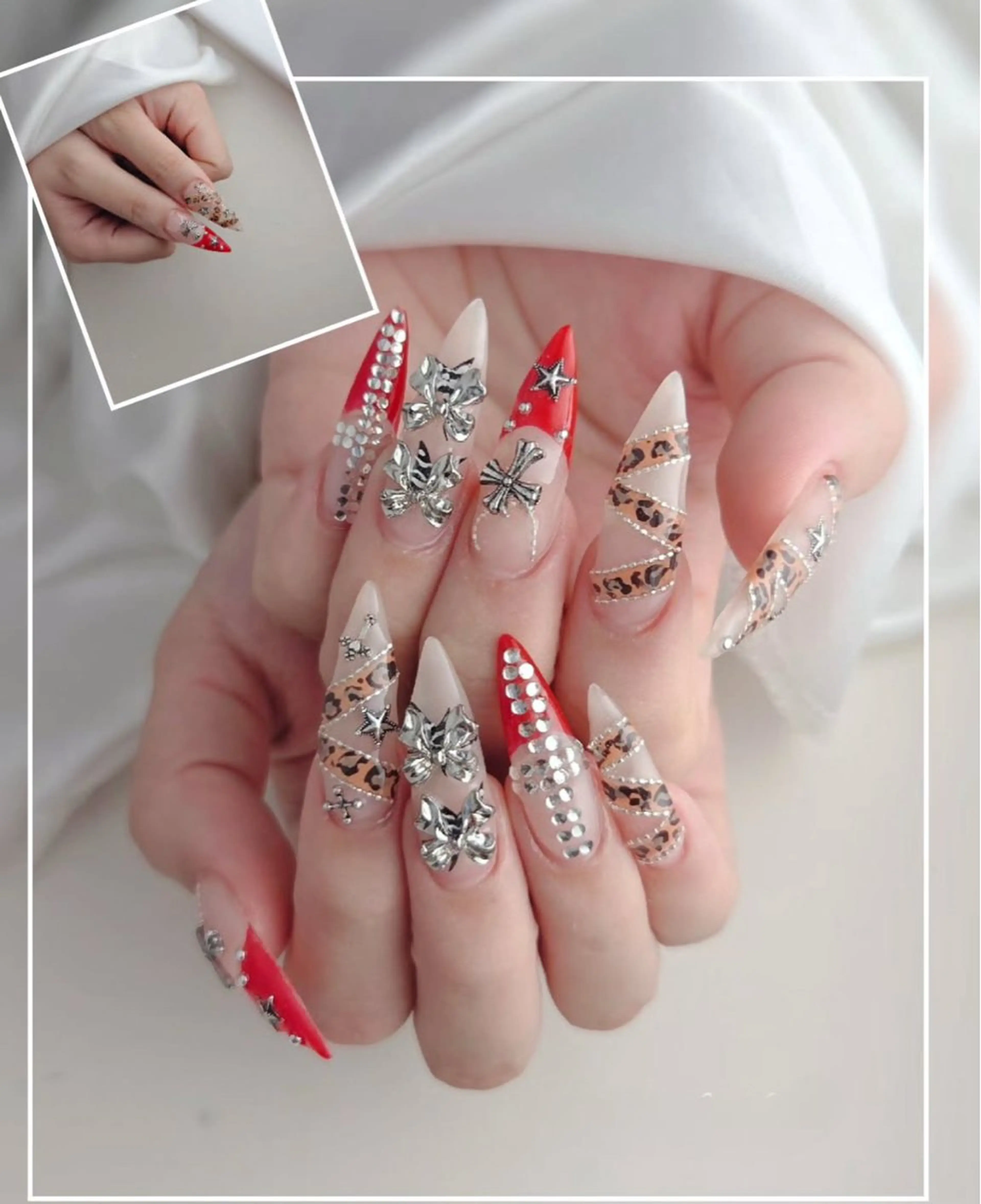 ネイル フラッシュネイル フレンチネイル グラデーション キラキラネイル 韓国ネイル ハンドネイル Lina nail所属・Lunaa 池袋のネイルデザイン